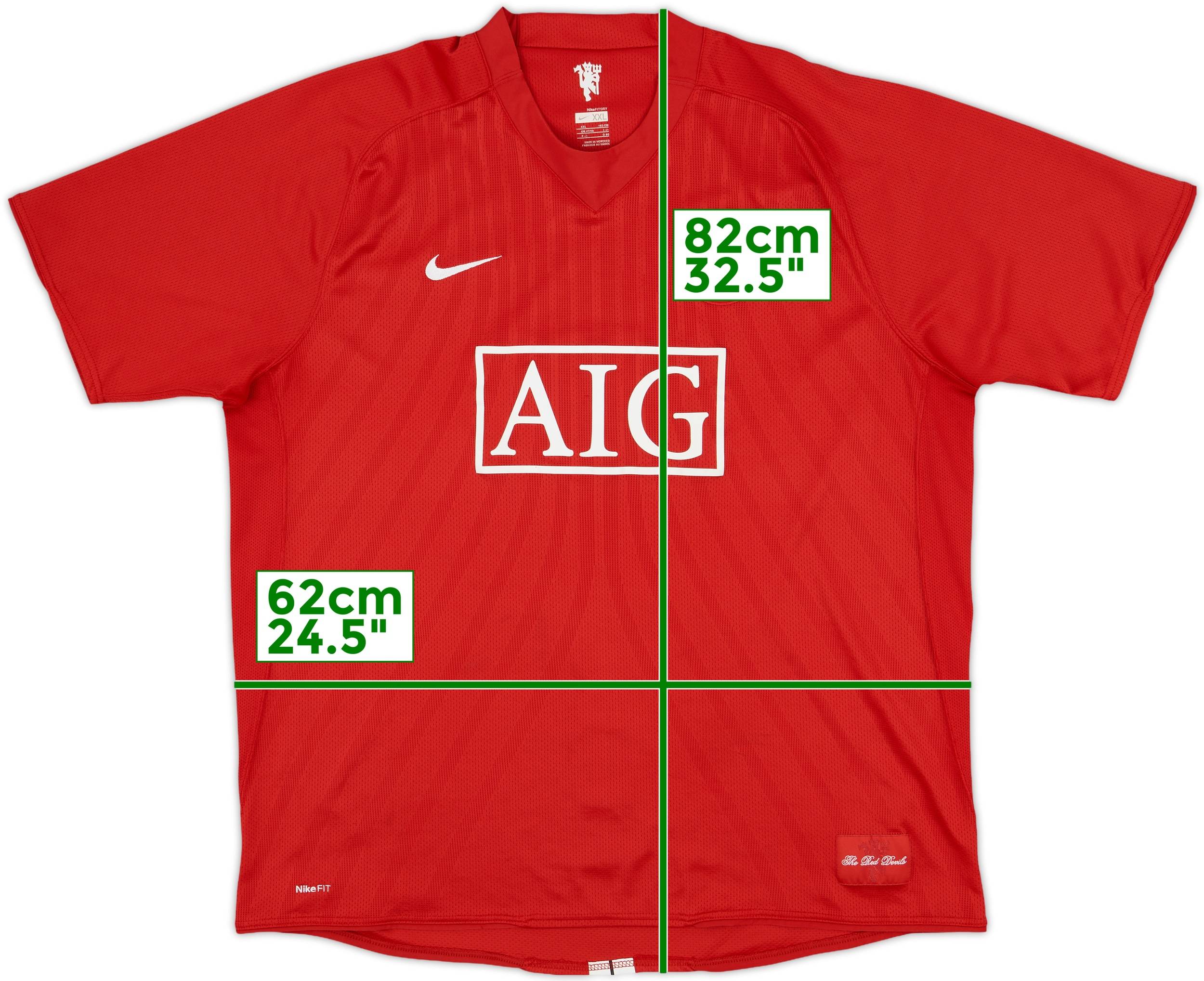2007-09 Manchester United Home Shirt J.S. Park #13 - 8/10 - (L)