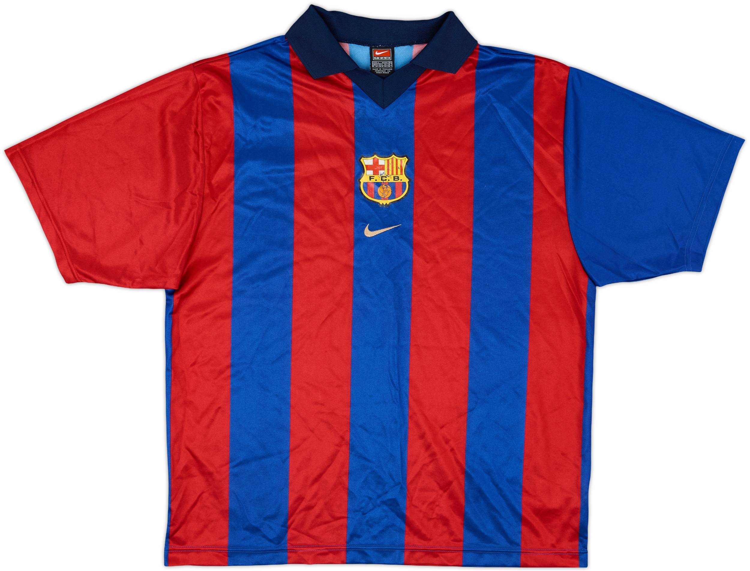 2001-02 Barcelona Basic Home Shirt - 5/10 - (L)