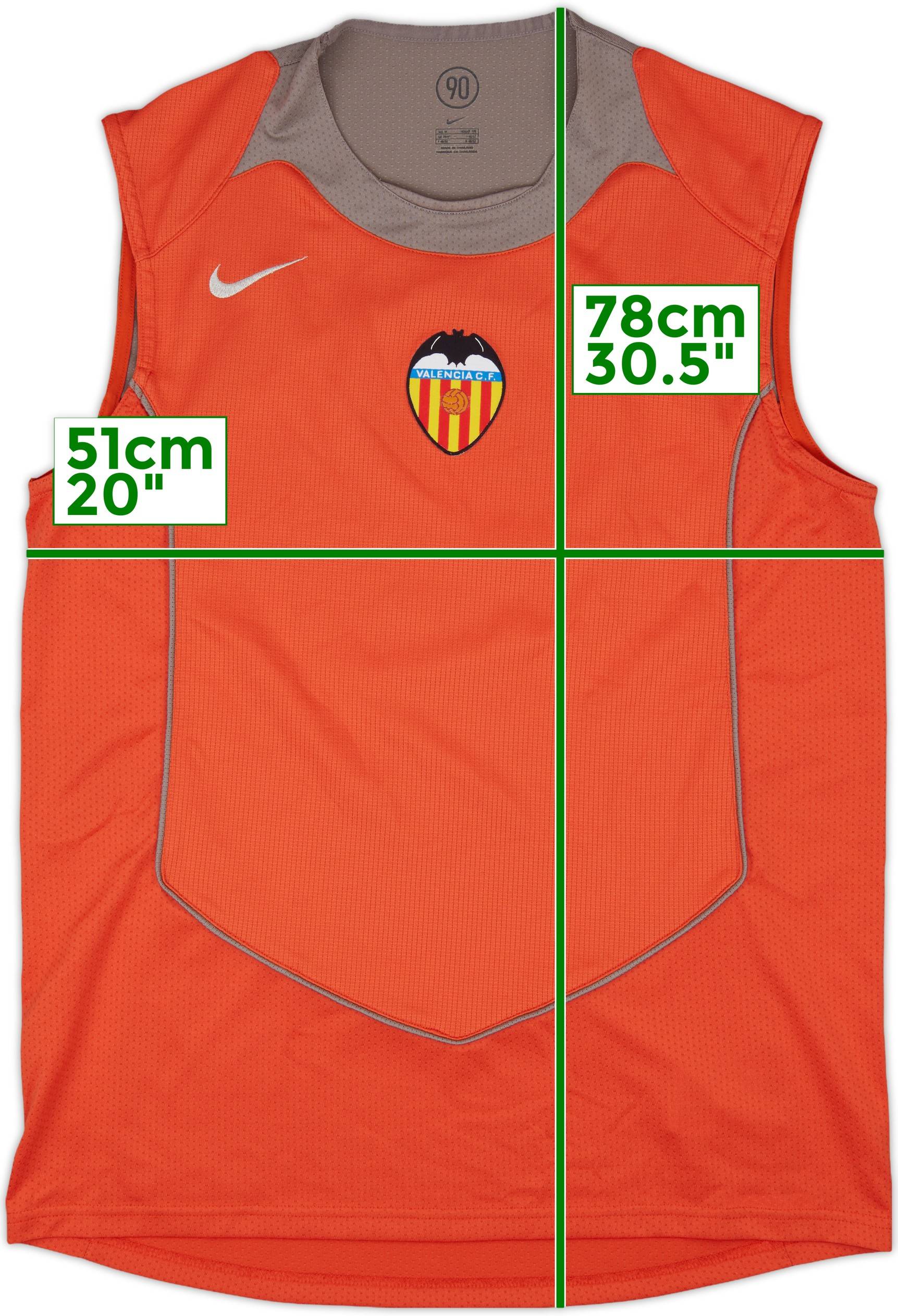 2004-05 Valencia Nike Training Vest - 9/10 - (M)