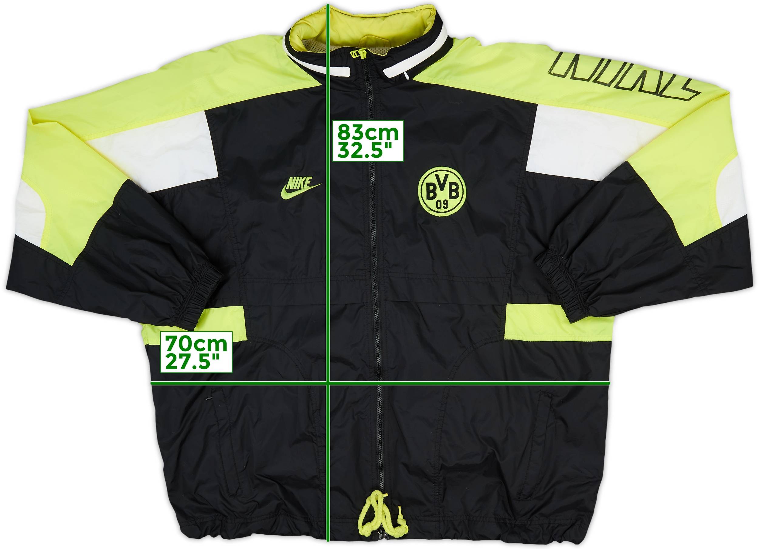 1996-97 Borussia Dortmund Nike Rain Jacket - 8/10 - (L)