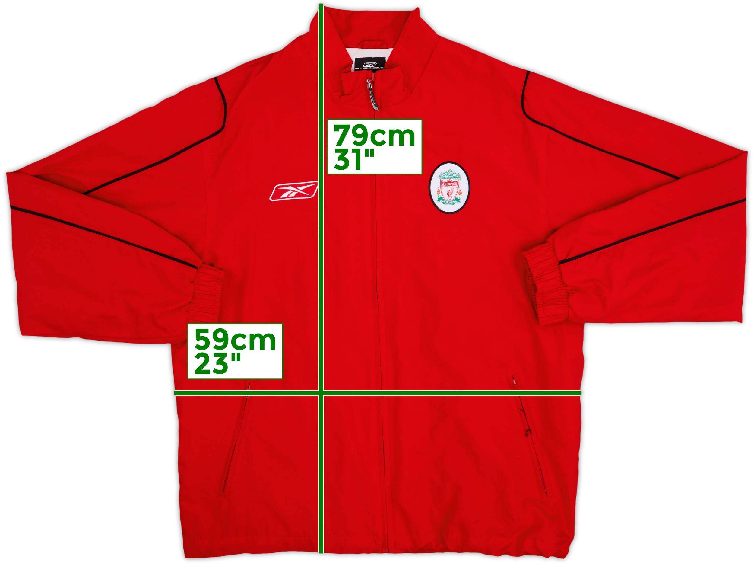 2002-03 Liverpool Reebok Track Jacket - 8/10 - (L)