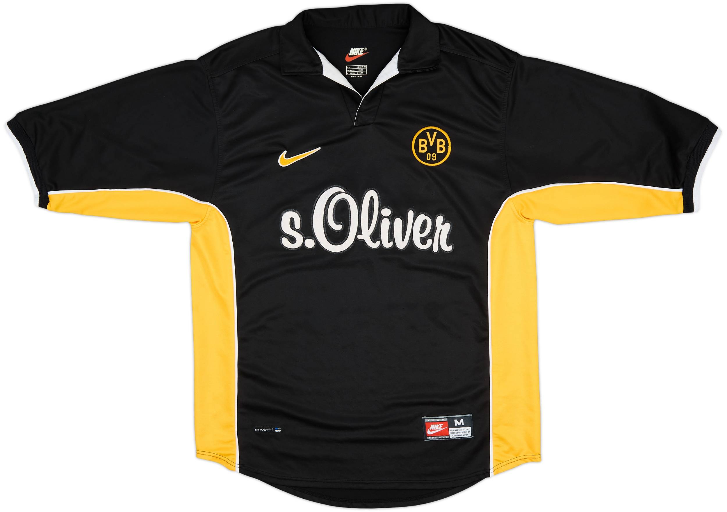 1995-96 Borussia Dortmund Home L/S Shirt - 8/10 - (XL.Boys)