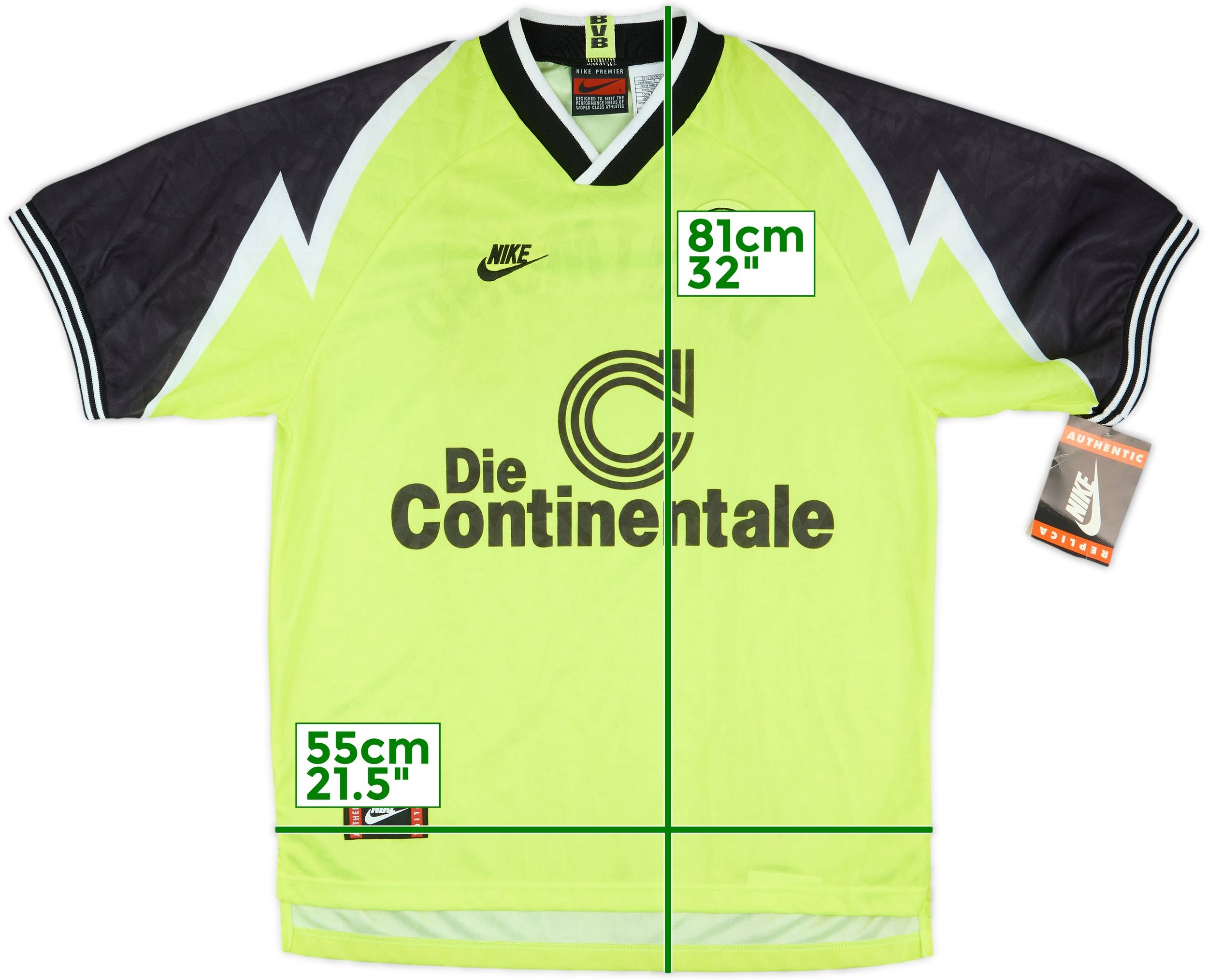 96-97★ドルトムント★サッカーユニフォーム★NIKE★英国製★Rosicky 96-97☆ドルトムント☆サッカーユニフォーム☆NIKE☆英国製