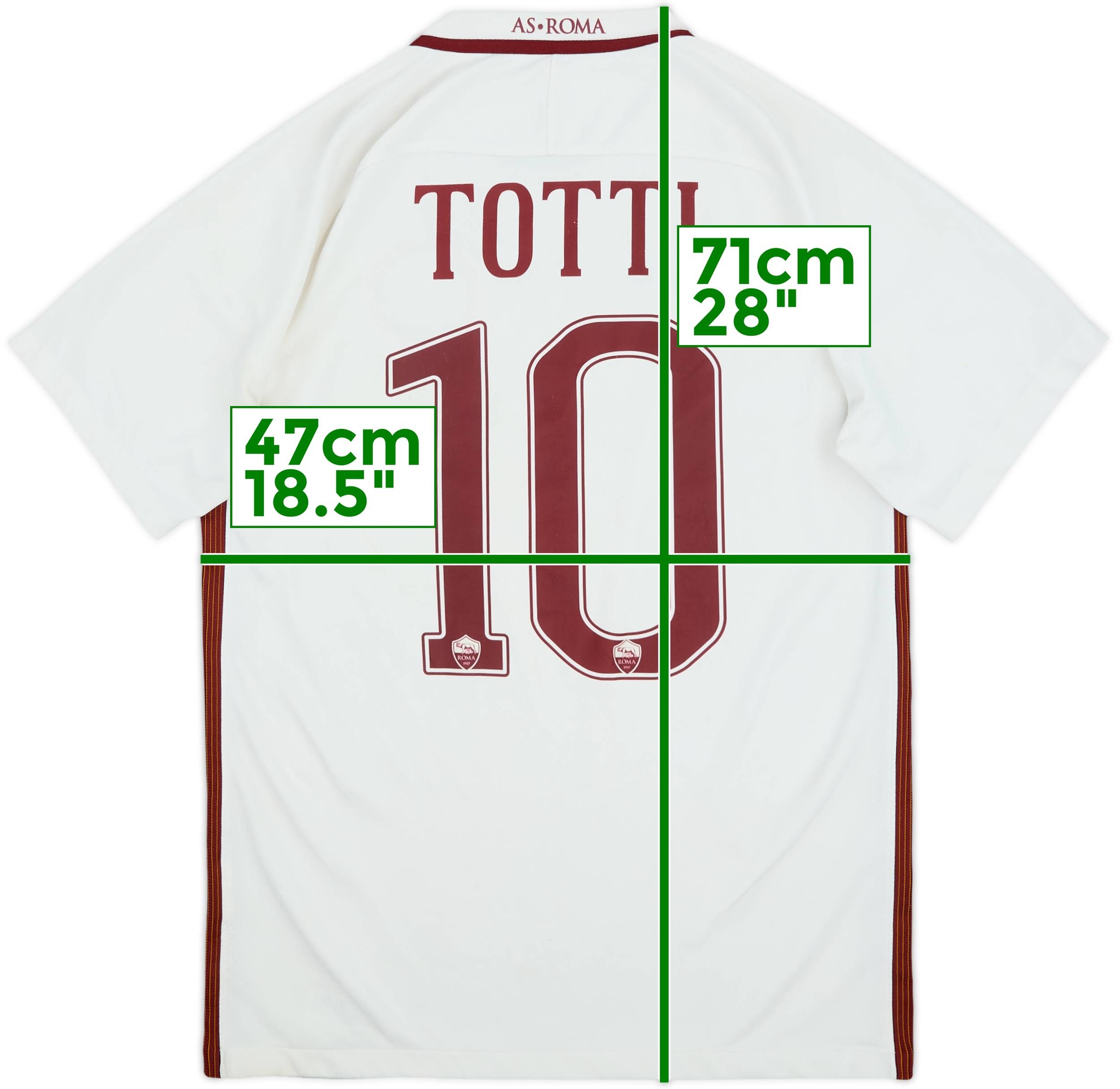 2004-05 Roma Third Shirt Totti #10 - 5/10 - (XL)