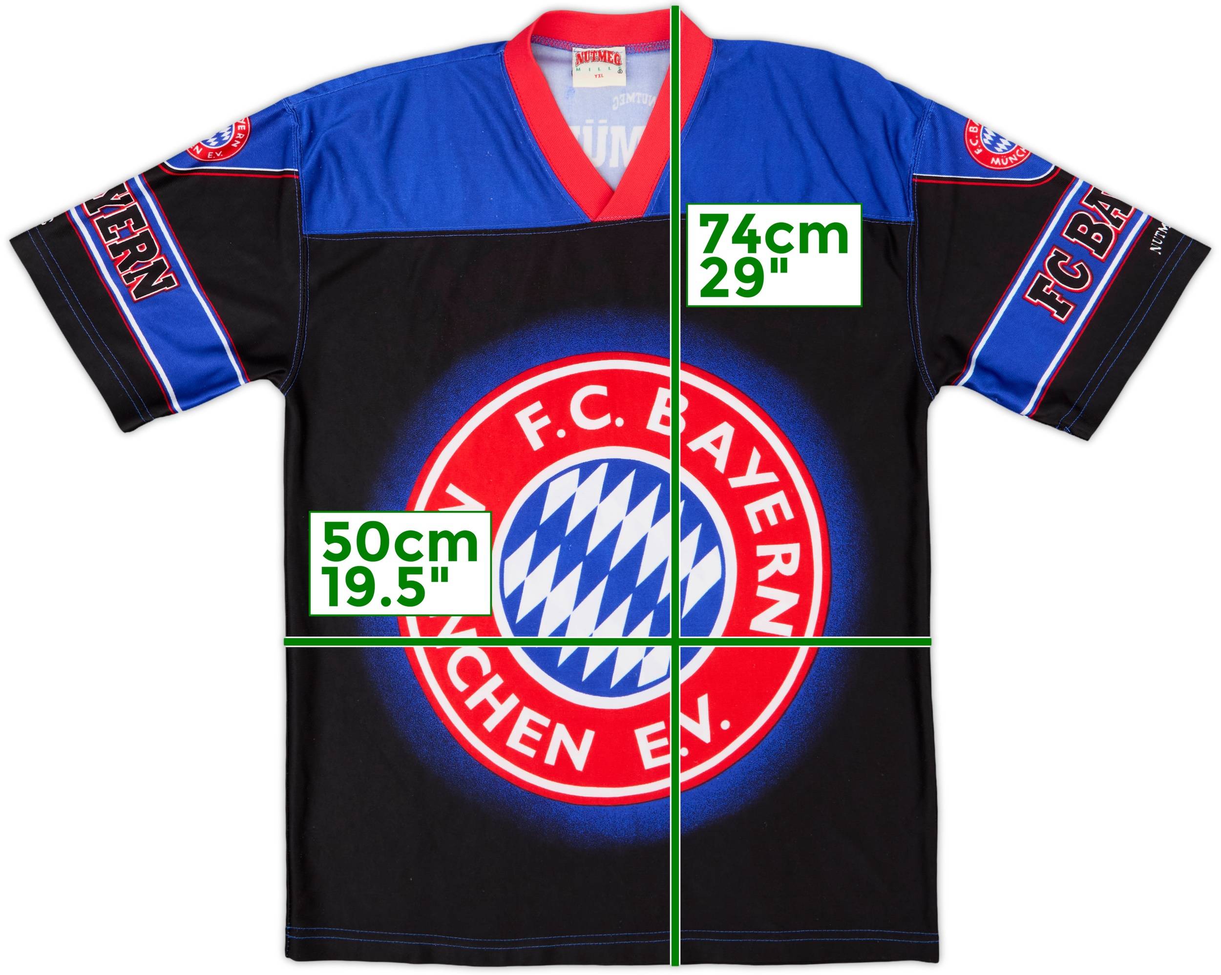 経典ブランド Nutmeg Munich Bayern 1990s Graphic (XL.Boys) - 9/10 - Shirt ウェア