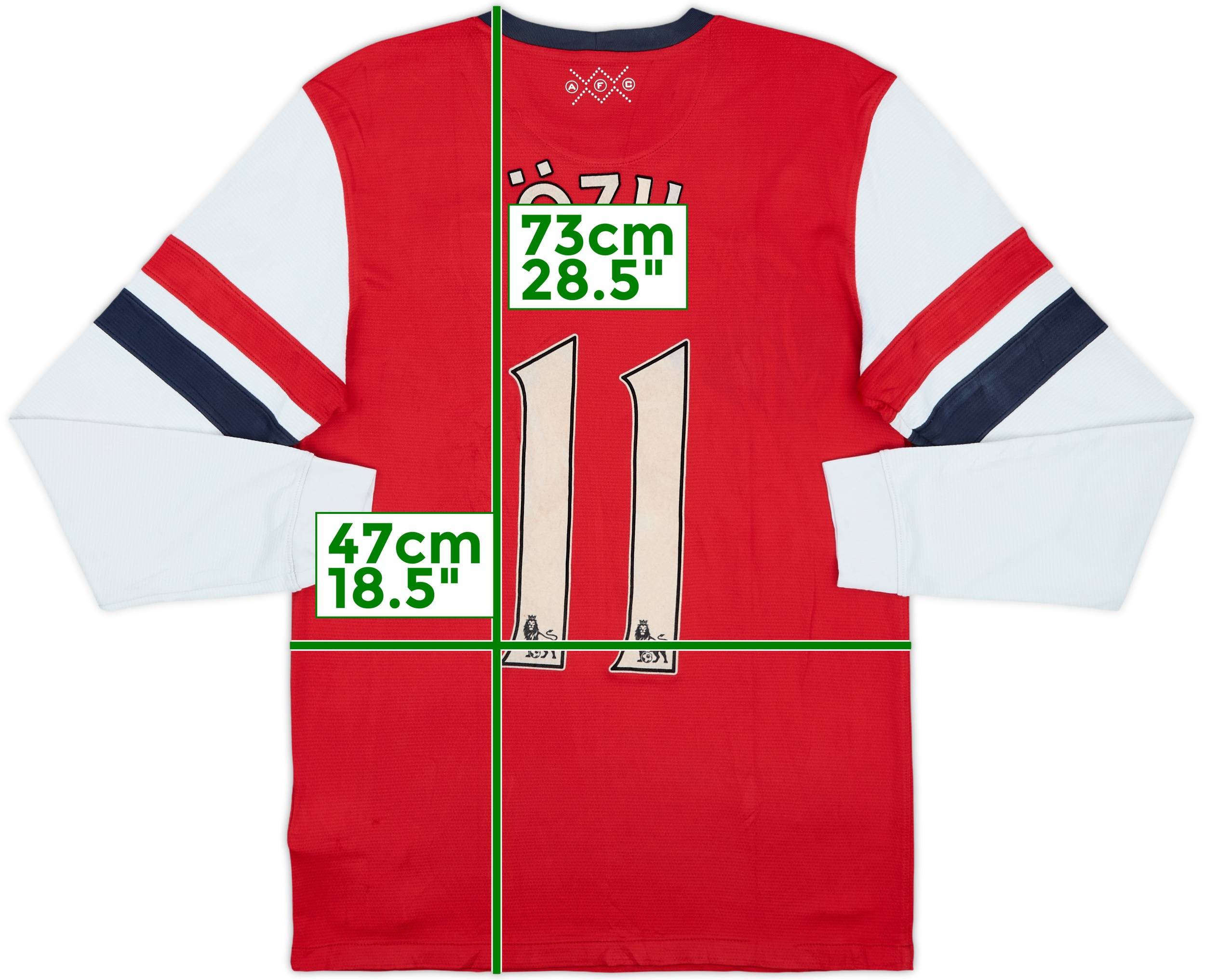 2012-14 Arsenal Home L/S Shirt Ozil #11 - 6/10 - (S)