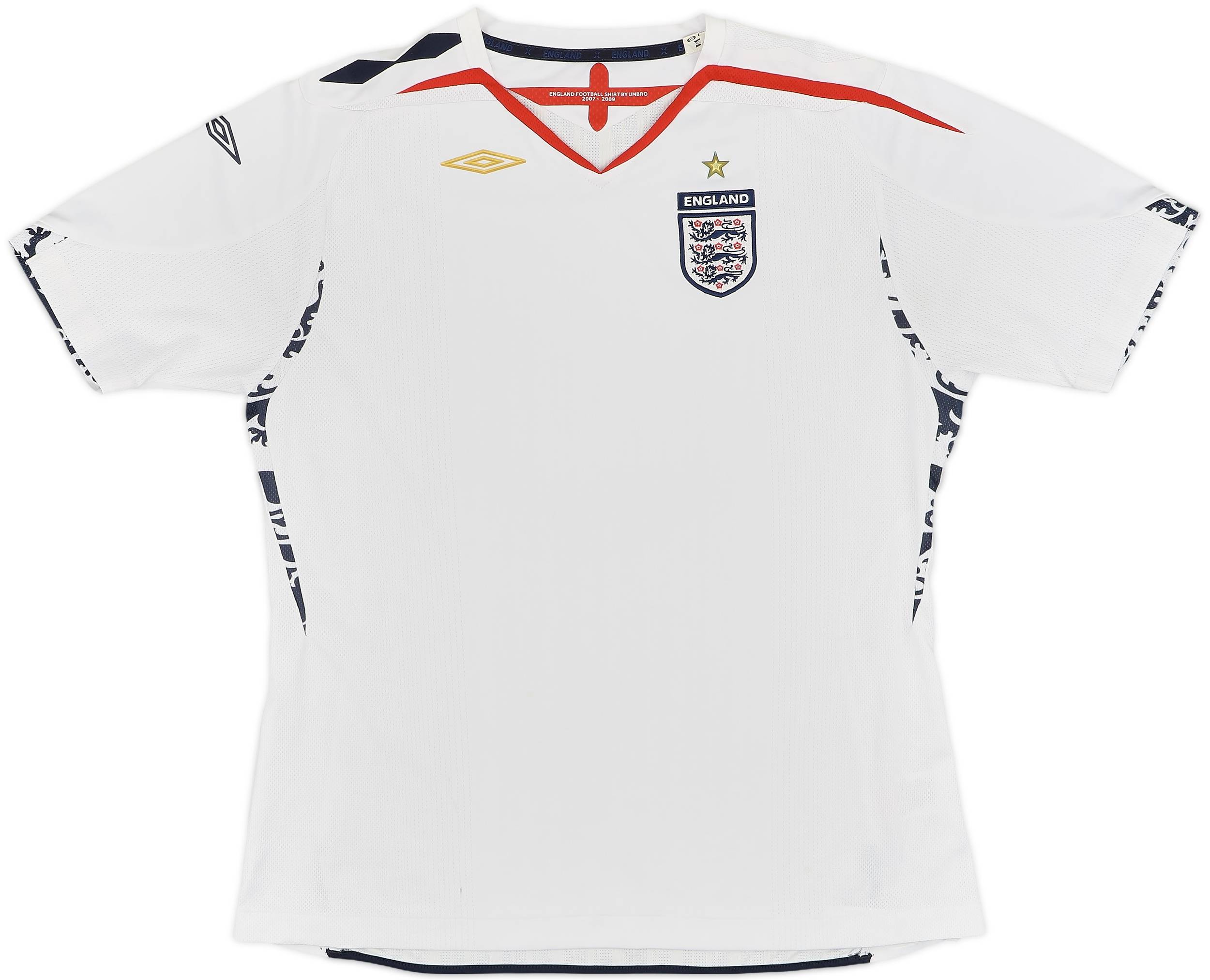 100％本物 2007-09 XL) (Women's - 5/10 - Shirt Home England ウェア