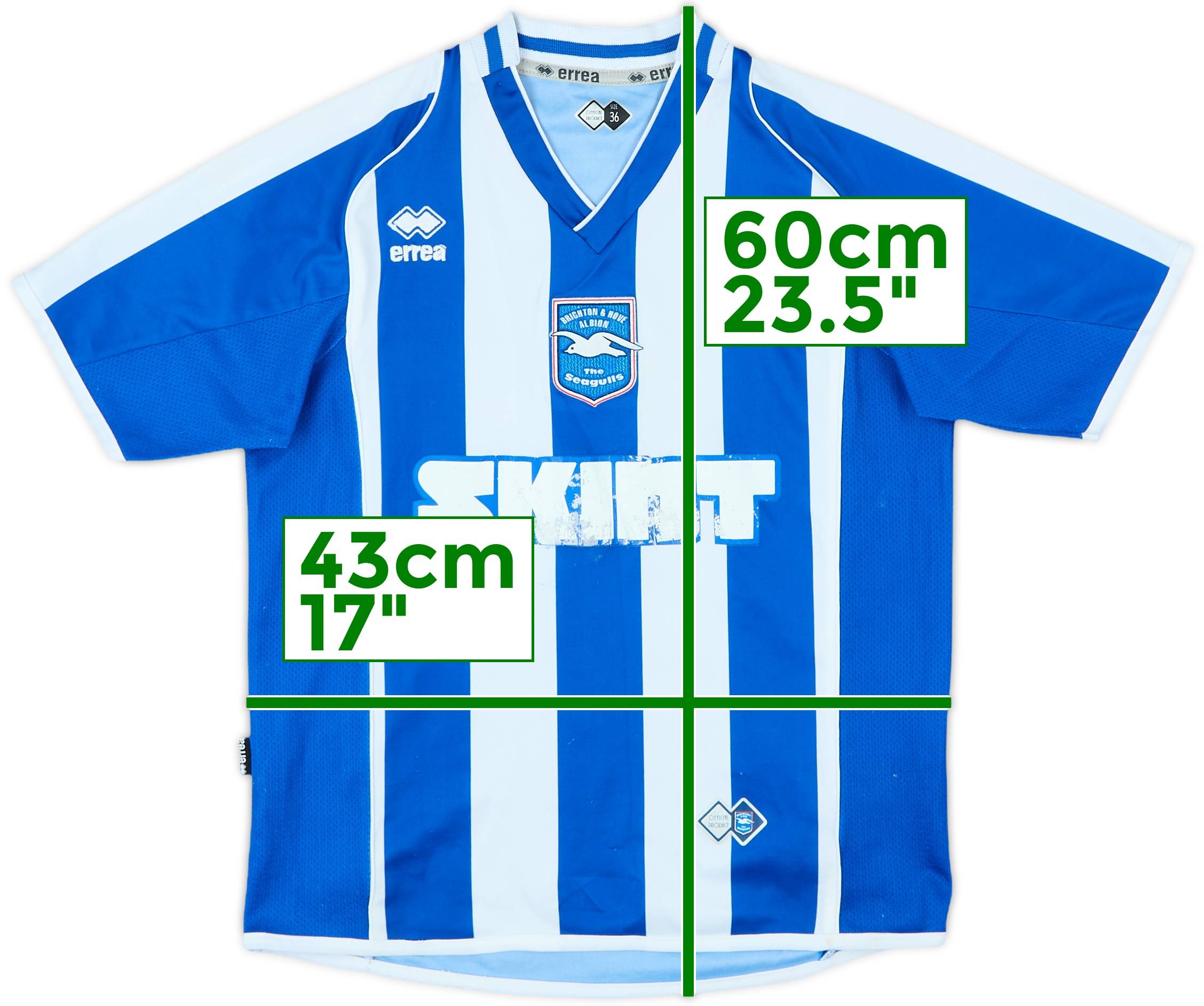 通販 Brighton 2006-08 Home (XL.Boys) - 5/10 - Shirt ウェア