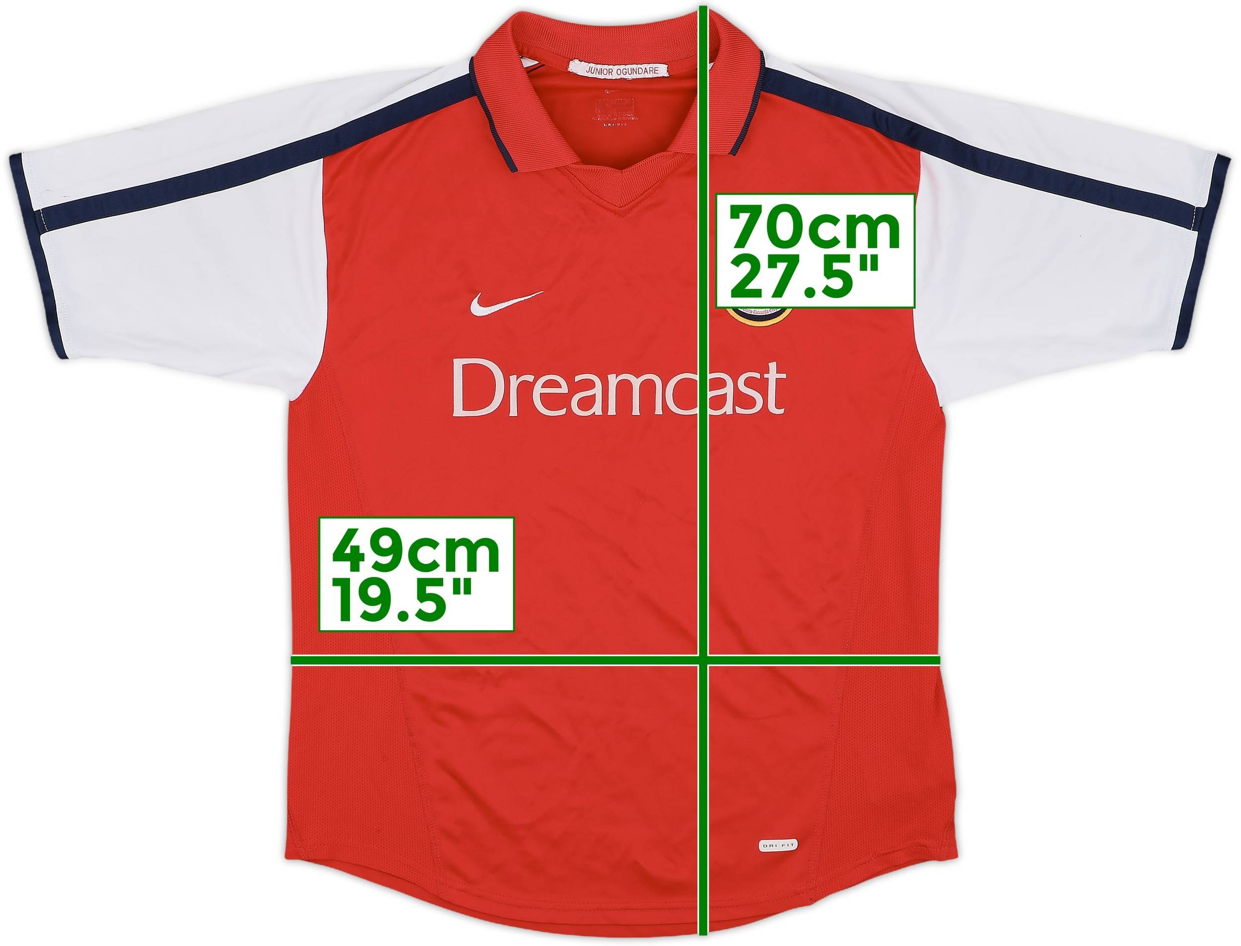 2001/02 Arsenal Vintage Nike Away Football Shirt Jersey (L