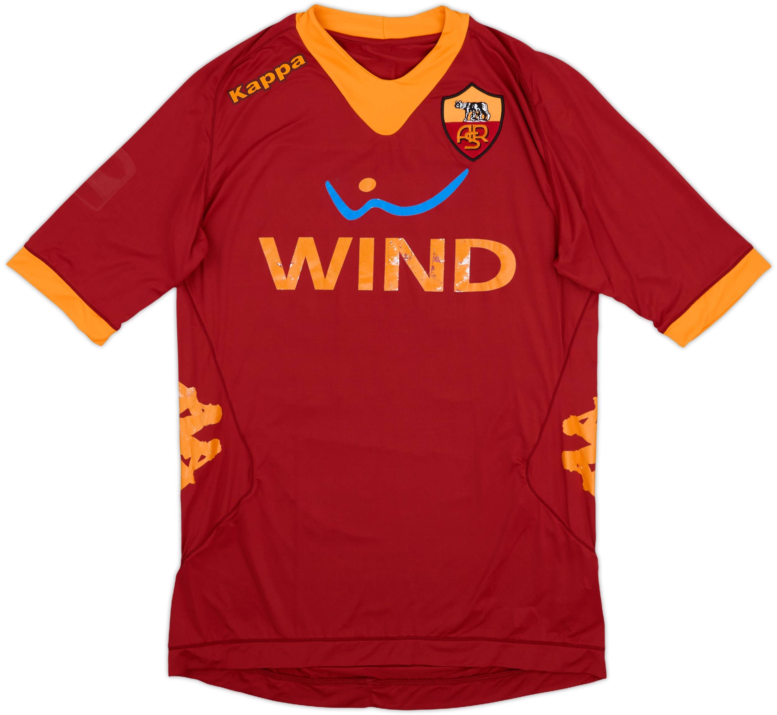 2011-12 Roma Signed Home Shirt Totti #10 - 5/10 - (XL)