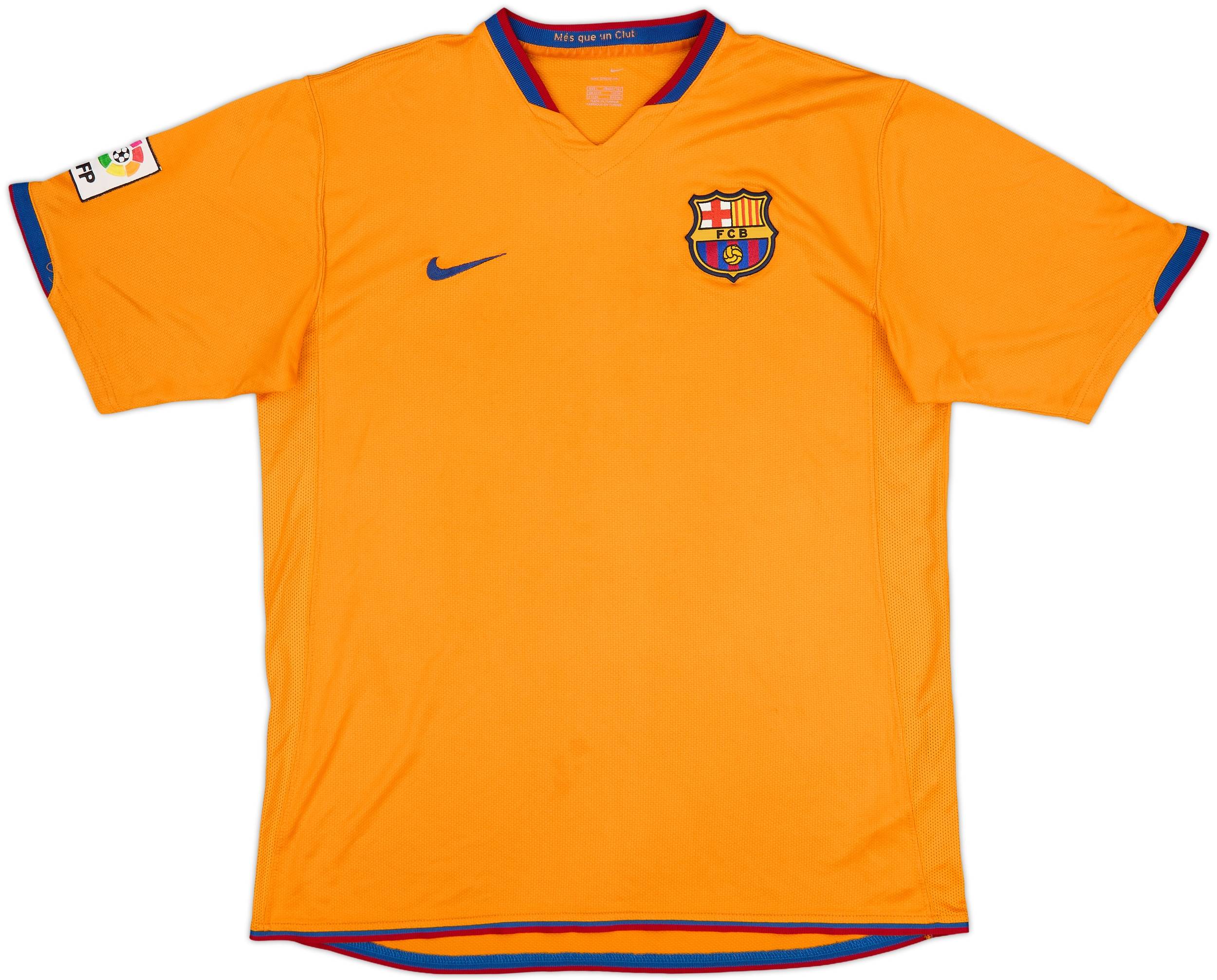 年末のプロモーション大特価！ Ronaldinho Shirt Away Barcelona 2006-08 #10 (L) - 7/10 - ウェア