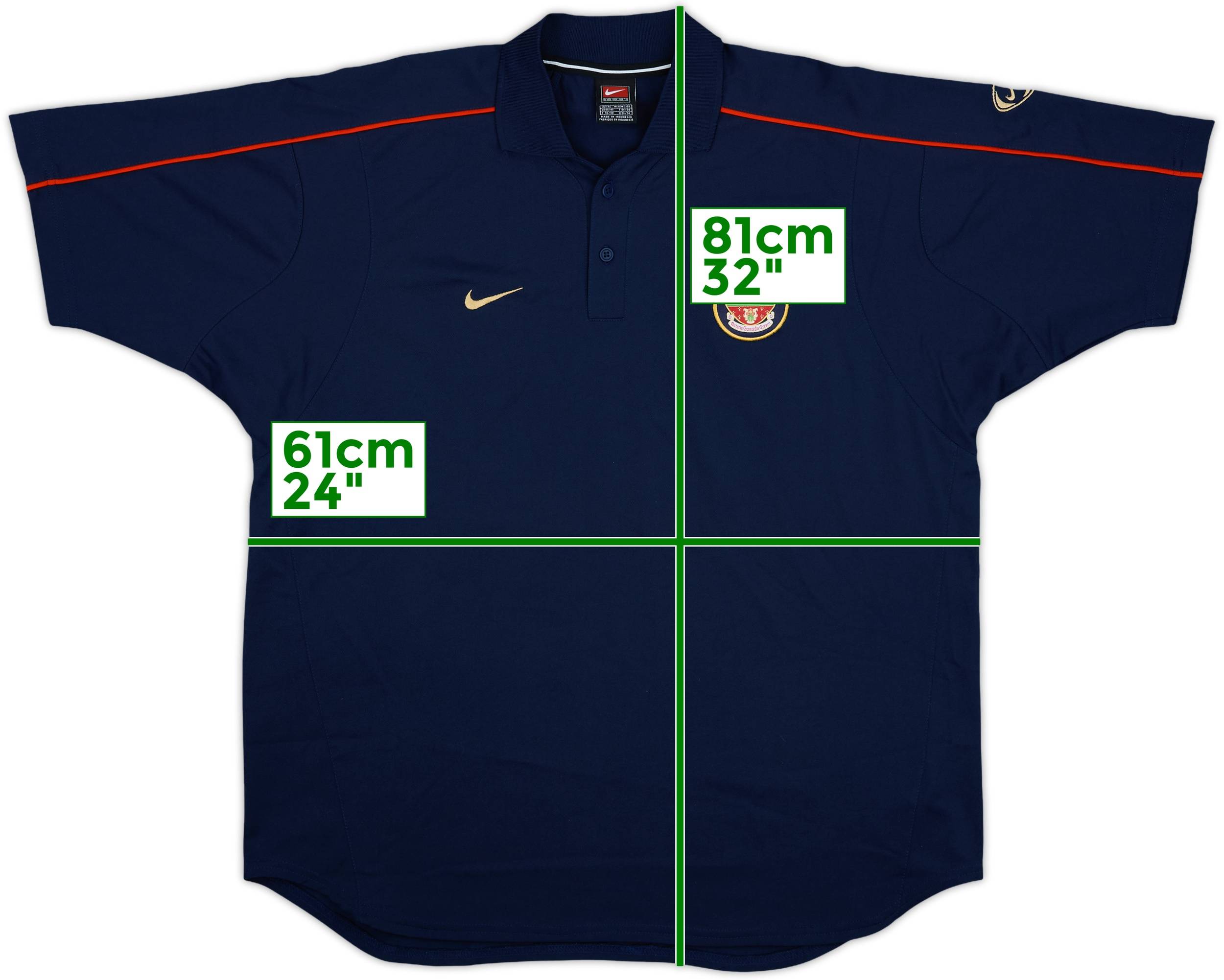 2001-02 Arsenal Nike Polo Shirt - 10/10 - (XL)