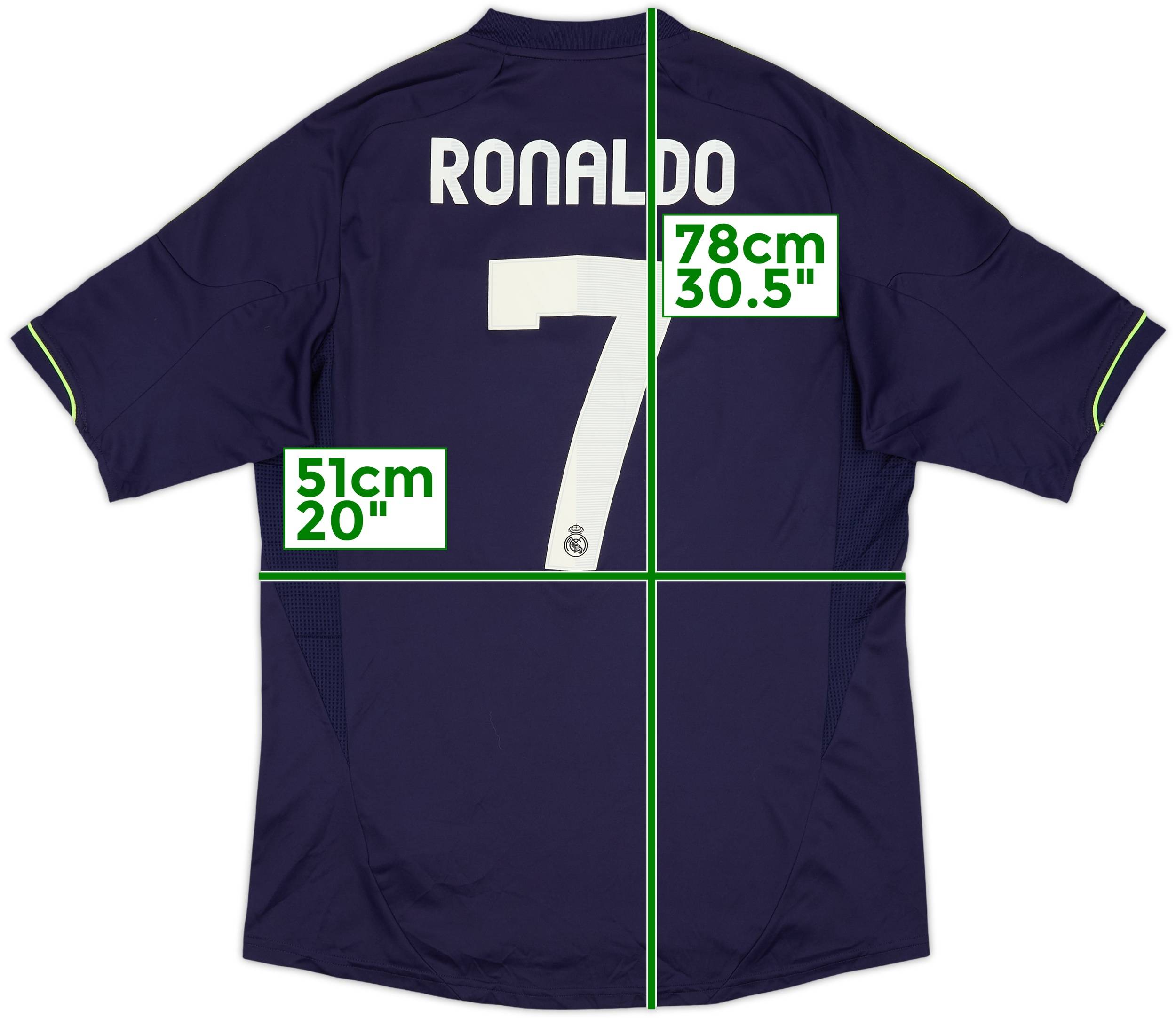 レアル・マドリード RONALDO 7 シャツ 2012-13 Real Madrid Away Shirt Ronaldo #7 - 5/10 - (L)