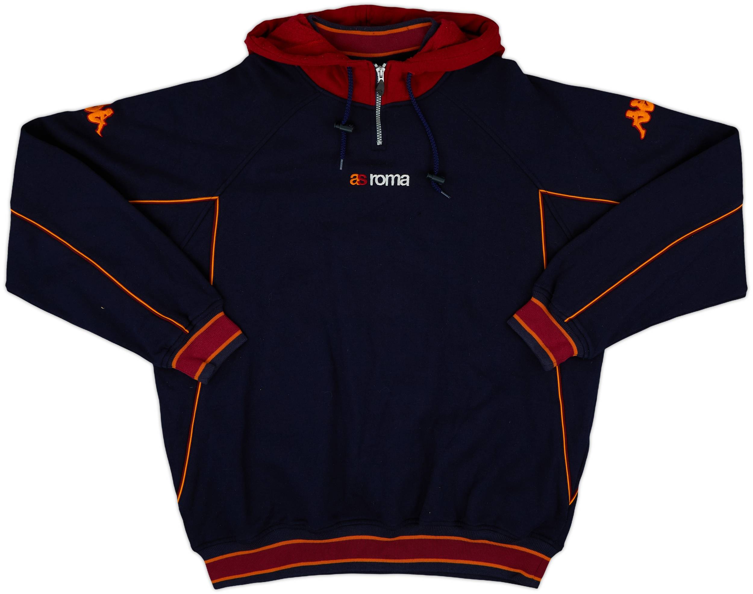 【最安値に挑戦】 Roma 2002-03 Kappa (XL) - 7/10 - Top Sweat Zip 1/4 ウェア