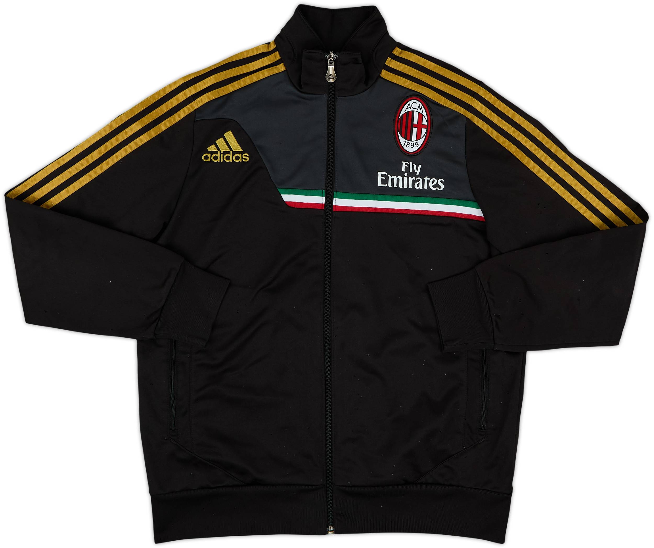 2012-13 AC Milan adidas Track Jacket - 8/10 - (L.Boys)