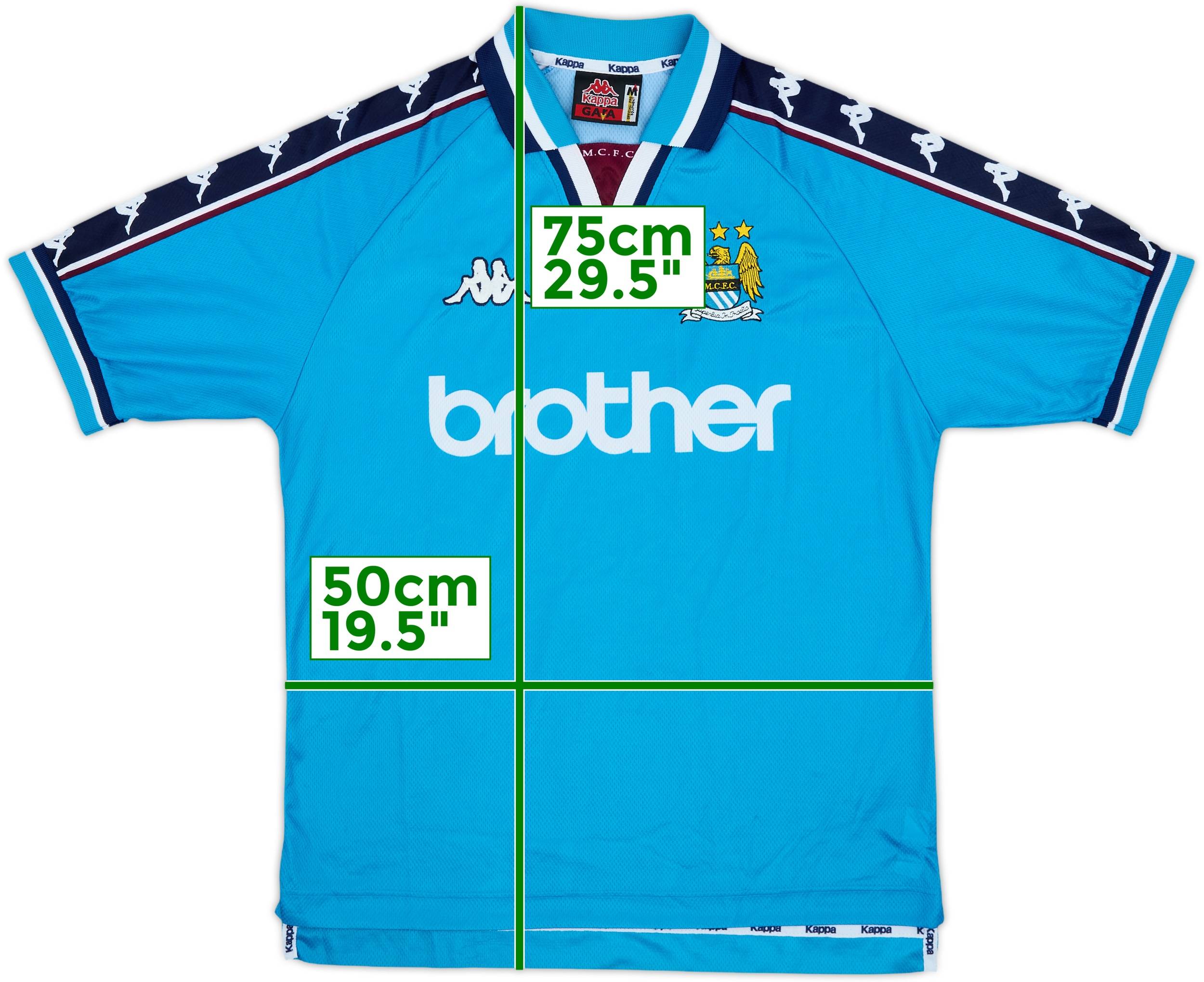 1997-99 Manchester City Home Shirt - 10/10 - (M)
