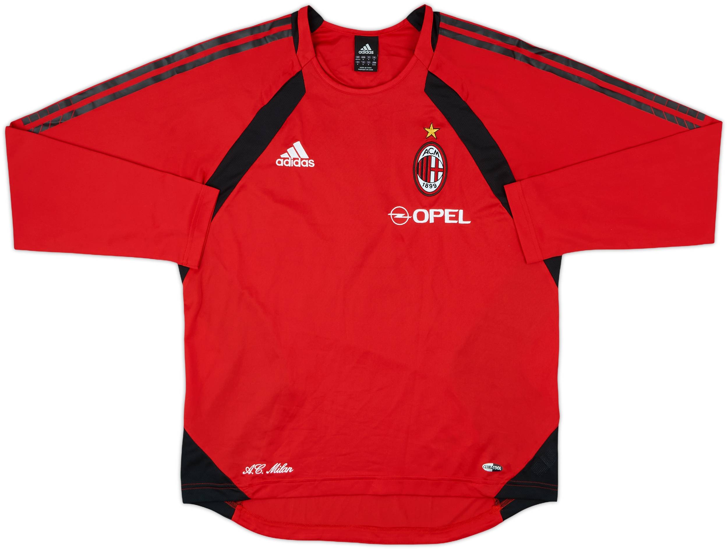 熱い販売 AC 2005-06 Milan (M) - 8/10 - Shirt L/S Training adidas ジャケット・アウター