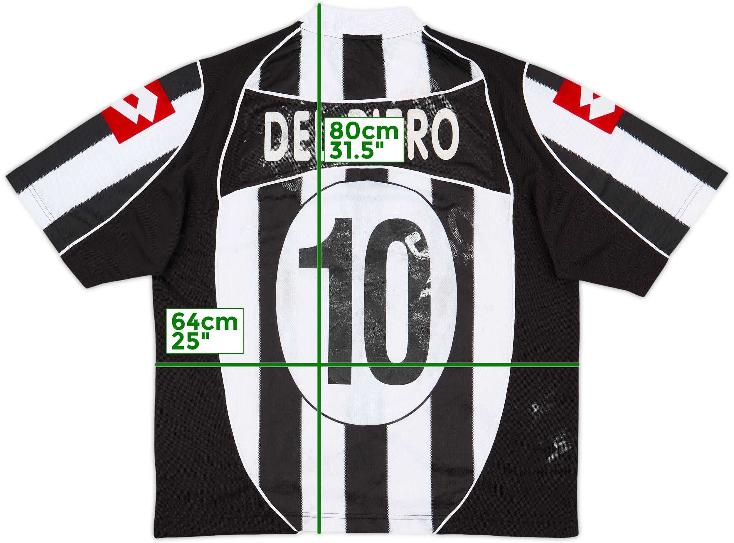 激安大特価！ 2002-03 Juventus Home Shirt Del Piero #10 - 4/10 - (L) ウェア