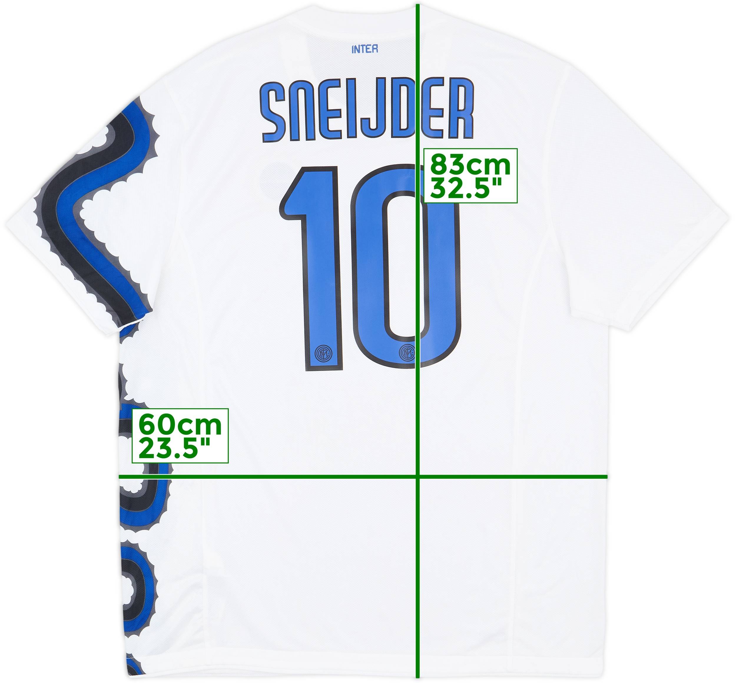 正規10-11 NIKE インテルミラノ M SNEIJDER#10 NIKE インテル 10/11 CLユニフォーム アウェイ 半袖 #10