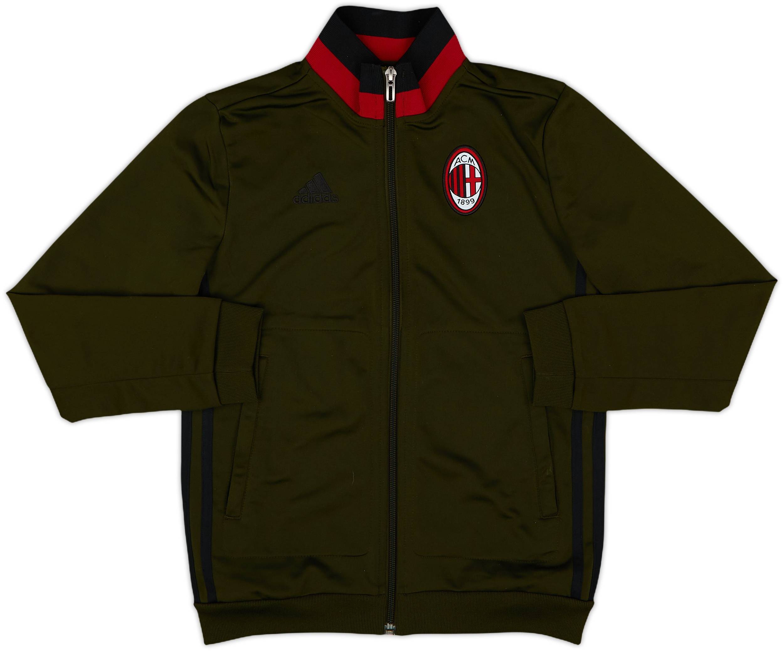 2016-17 AC Milan adidas Track Jacket - 8/10 - (S.Boys)
