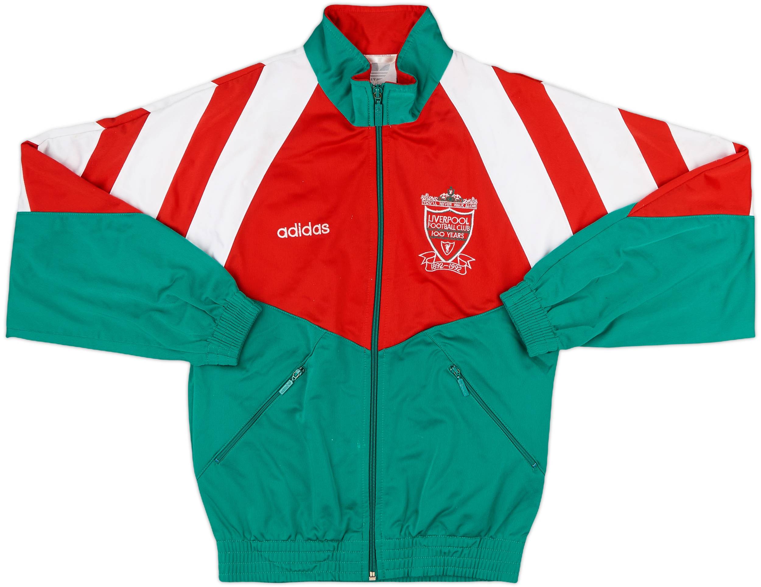 リヴァプール　トラックジャケット　アディダス　100周年　92-93 90s 90s adidas リバプールFC 100周年記念ジャケット M