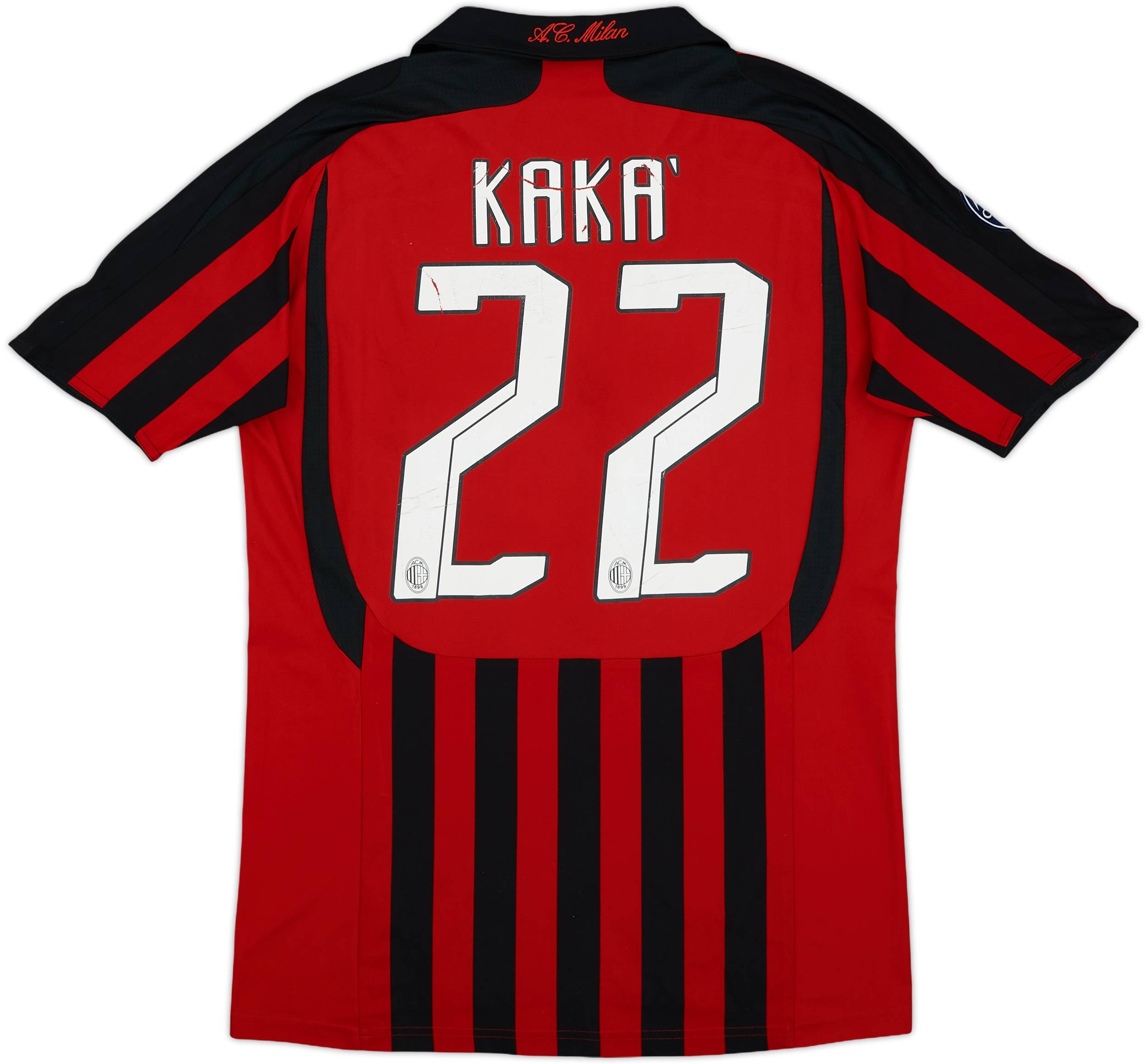 2007-08 AC Milan Home Shirt Kaka #22 - 5/10 - (S)