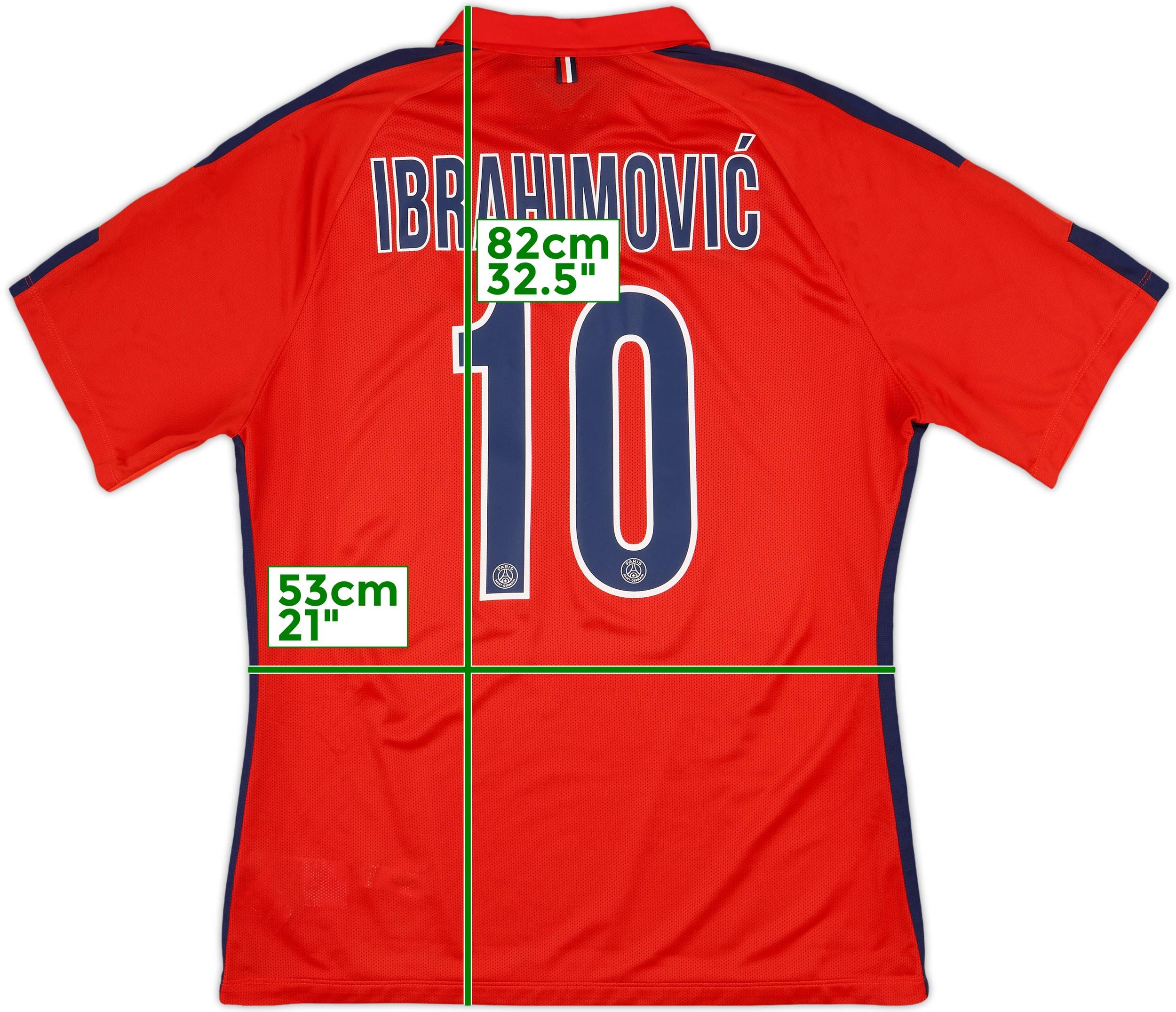 Zlatan Ibrahimovic #10 PSG 2015-16 Nike White Away Jersey