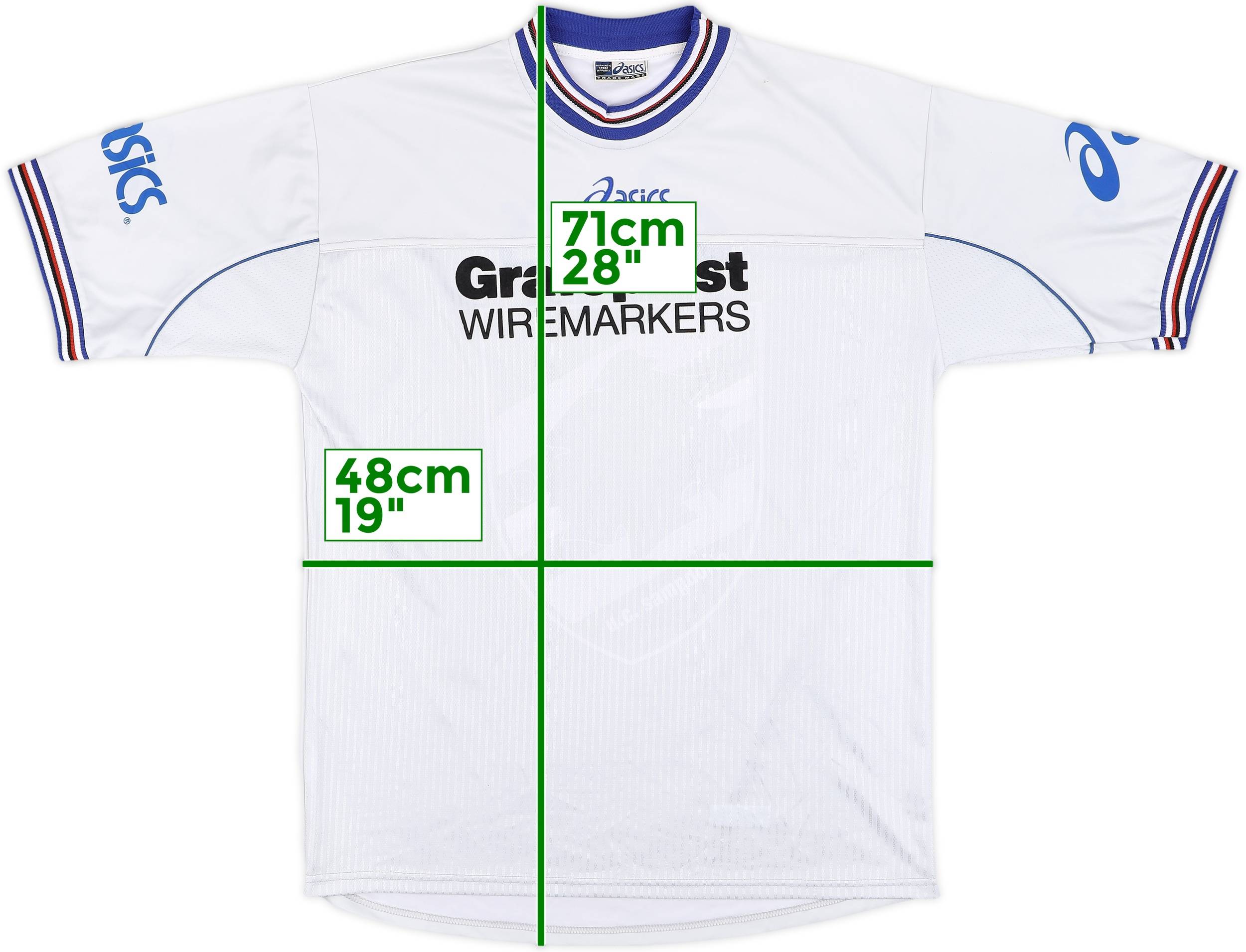 2001-02 Sampdoria Asics Training Shirt - 8/10 - (XL)