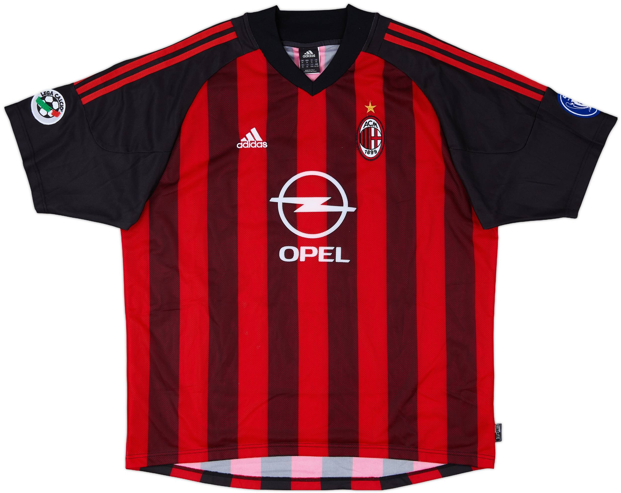 2002-03 AC Milan Home Shirt Rui Costa #10 - 5/10 - (XL)