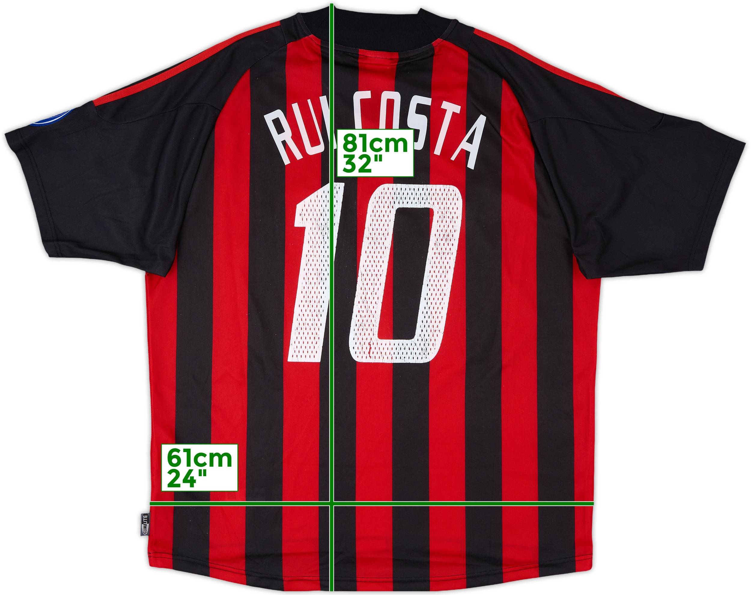 海外限定スパイク販売 Home Milan AC 2002-03 Shirt (XL) - 5/10 - #10 Costa Rui ウェア