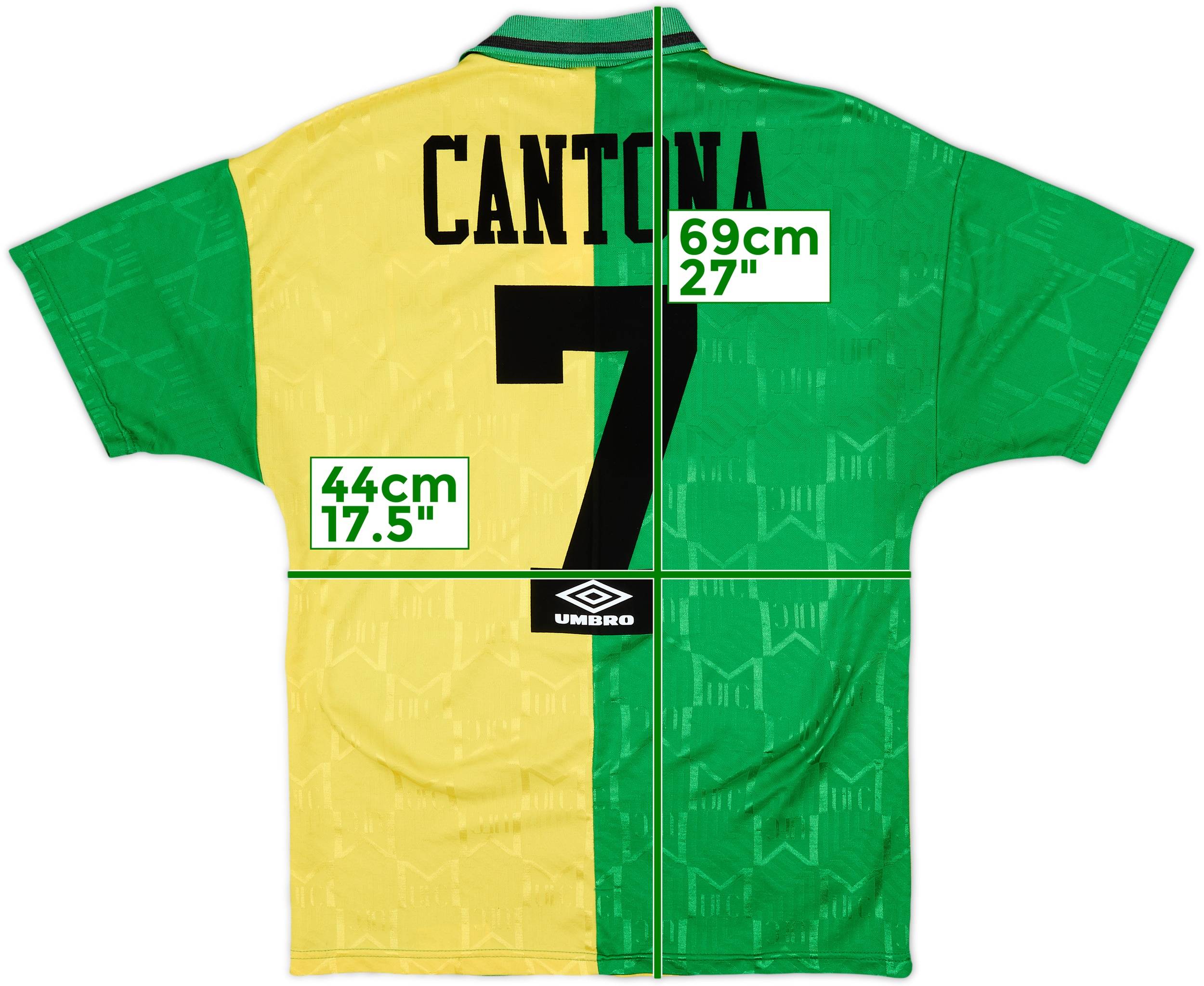 1992-94 Manchester United Third Shirt Cantona #7 - 6/10 - (M)