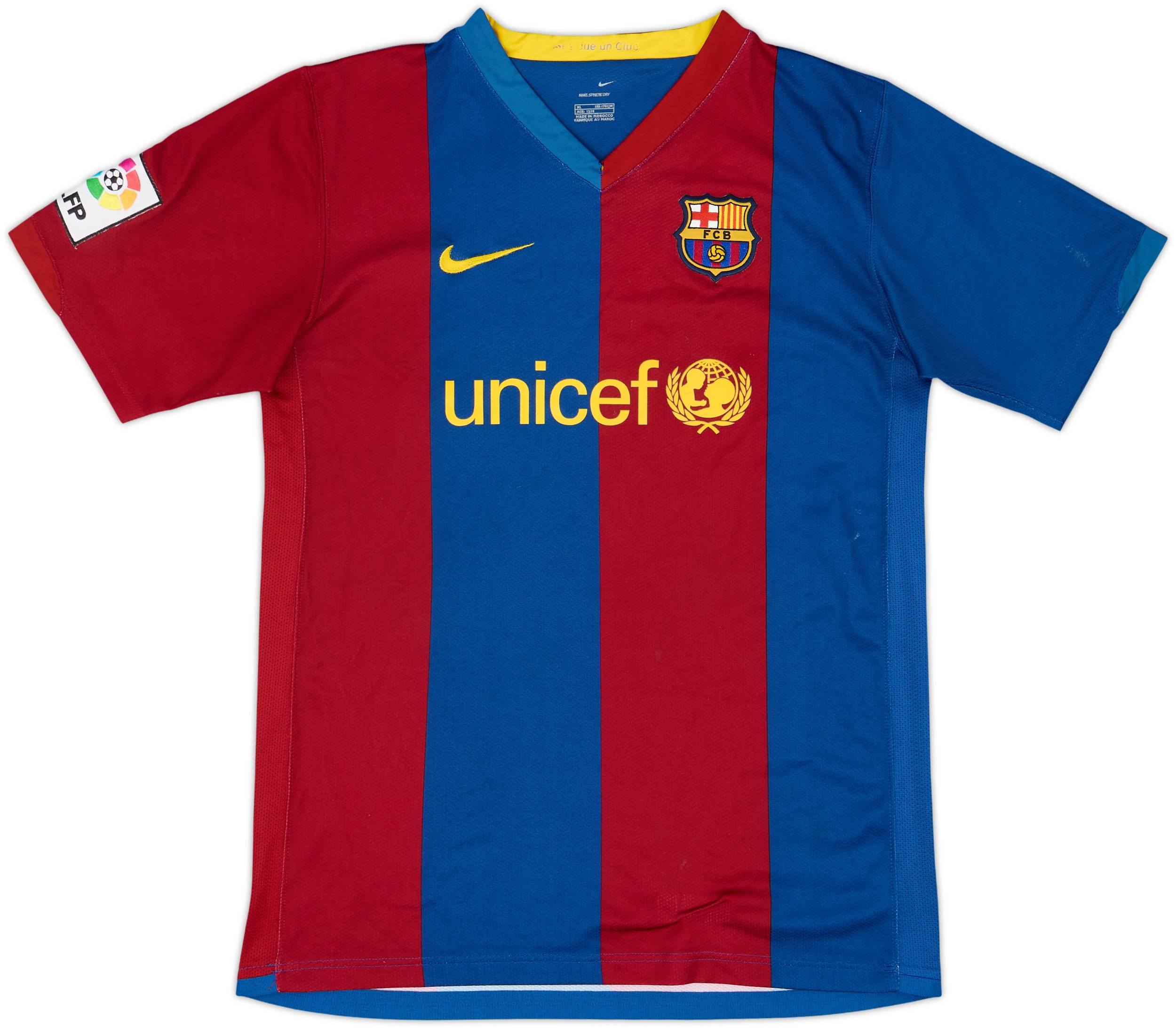 2006-07 Barcelona Home Shirt Messi #19 - 5/10 - (XL.Boys)