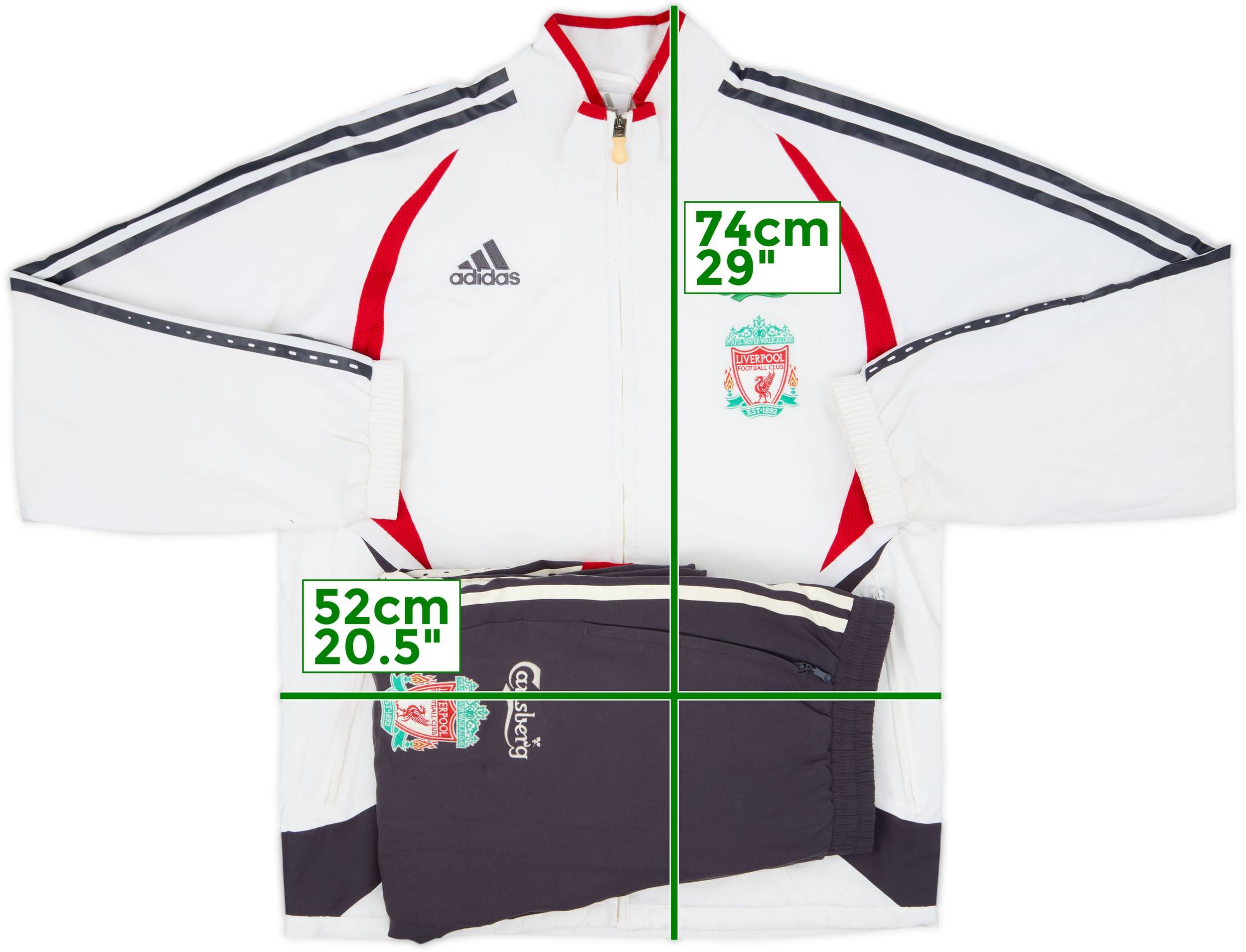 2006-07 Liverpool adidas Tracksuit - 8/10 - (S)