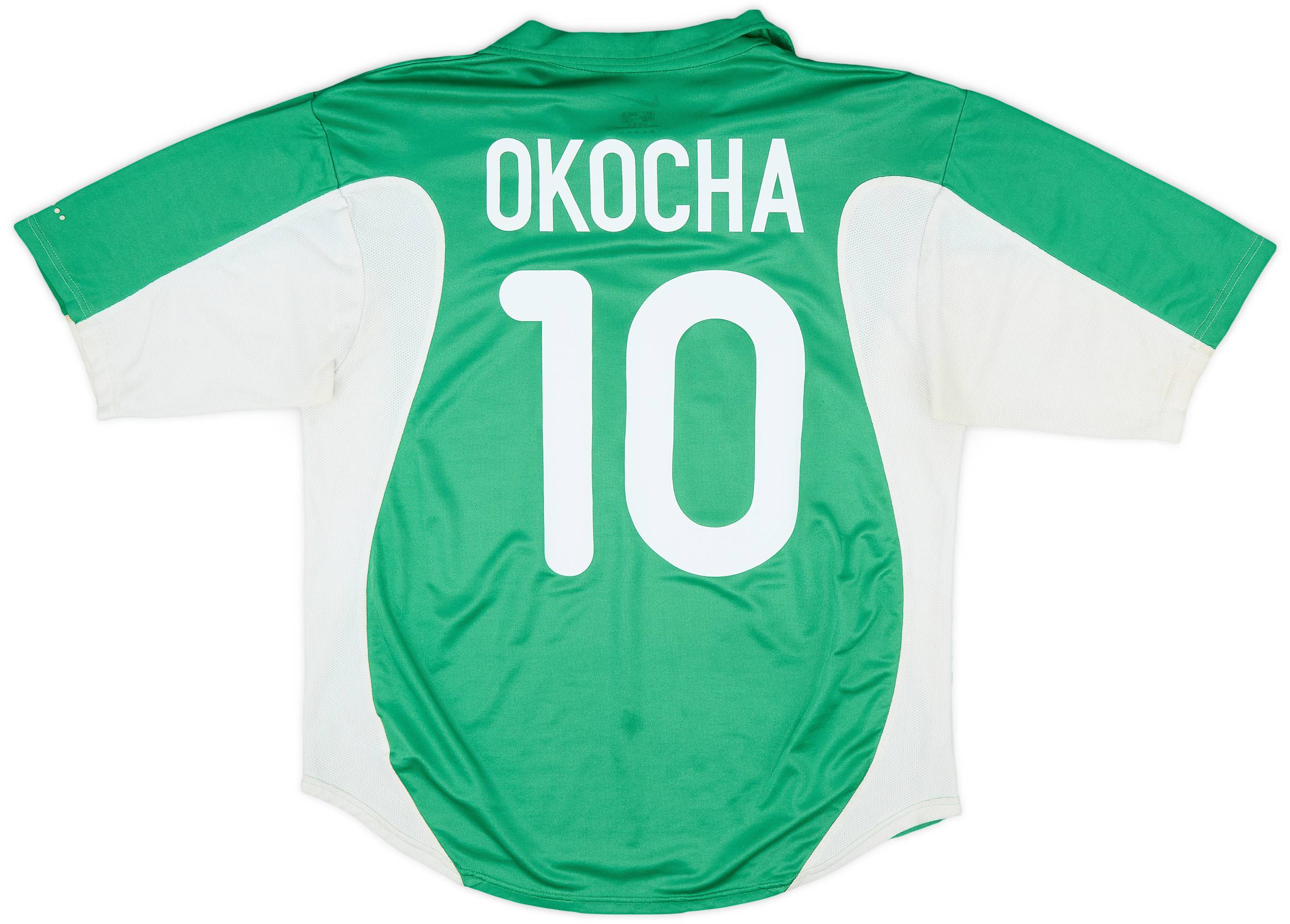 2000-01 Nigeria Home Shirt Okocha #10 - 7/10 - (L)