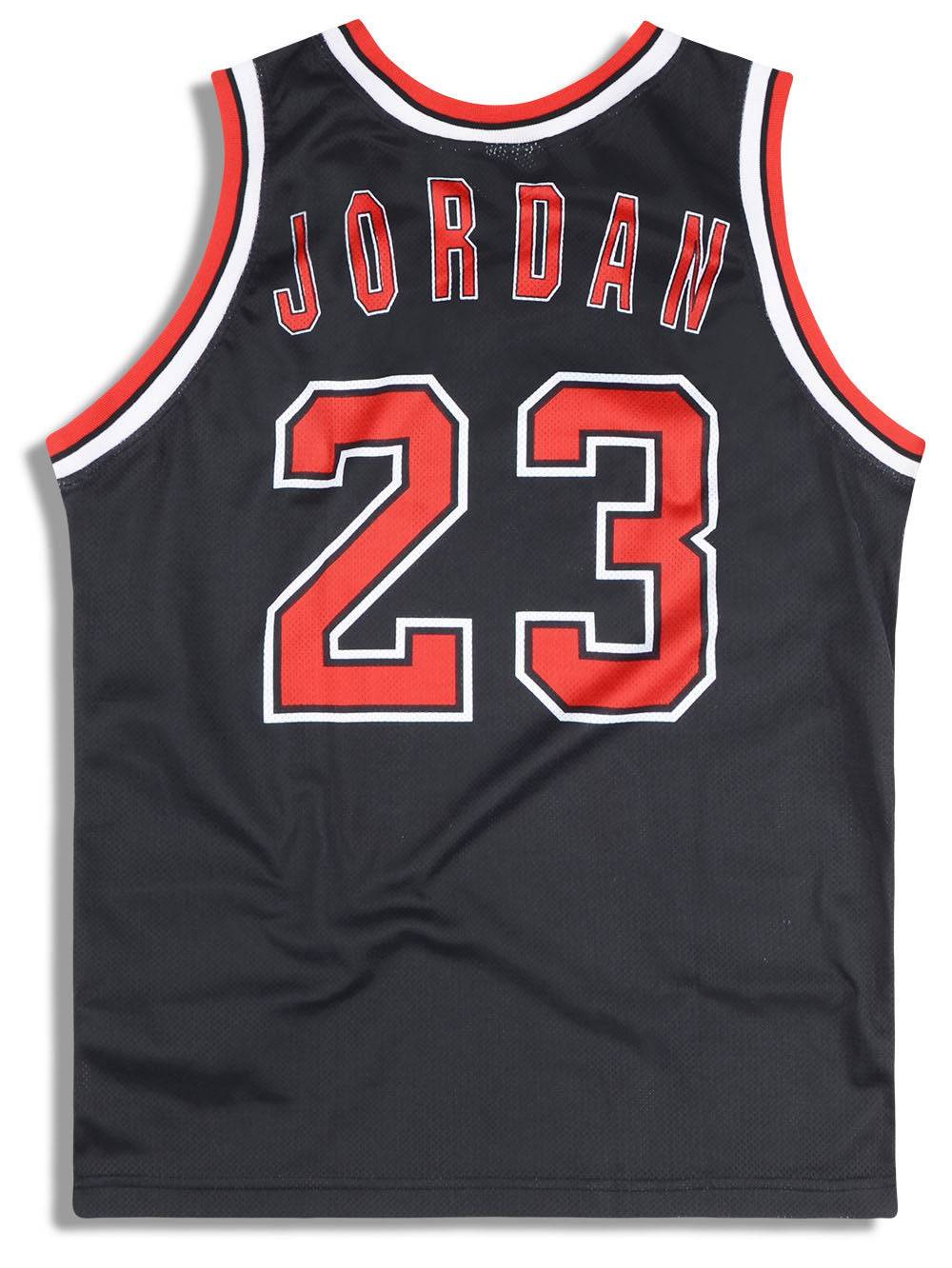 1997-98 Chicago Bulls Jordan #23 Champion Jersey (Alternate) Y