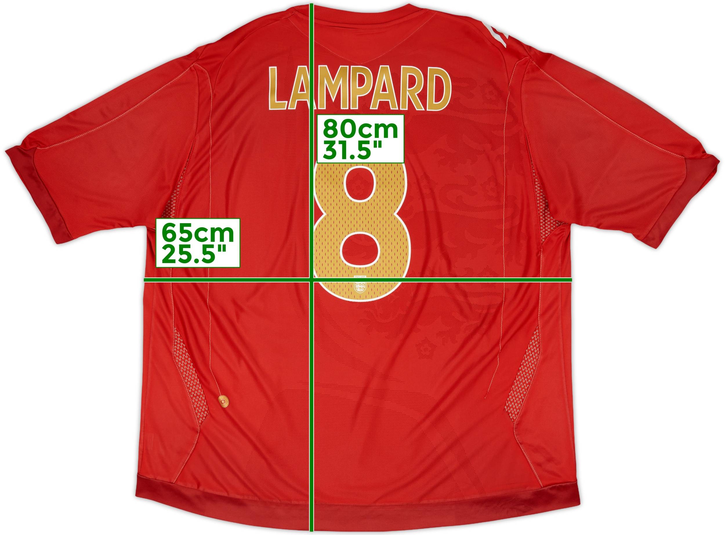 2006-08 England Away Shirt Lampard #8 - 6/10 - (3XL)