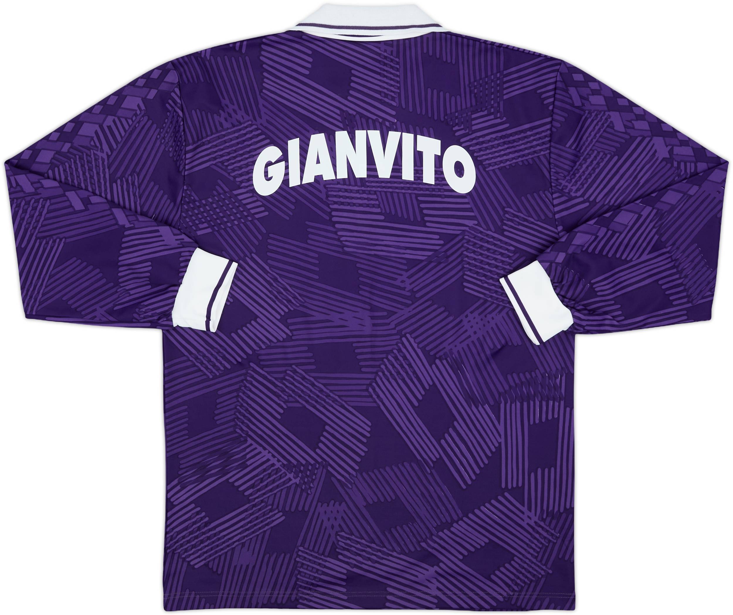 在庫処分 激安 Issue Player Fiorentina 1992-93 Home 9 - Gianvito Shirt L/S ウェア