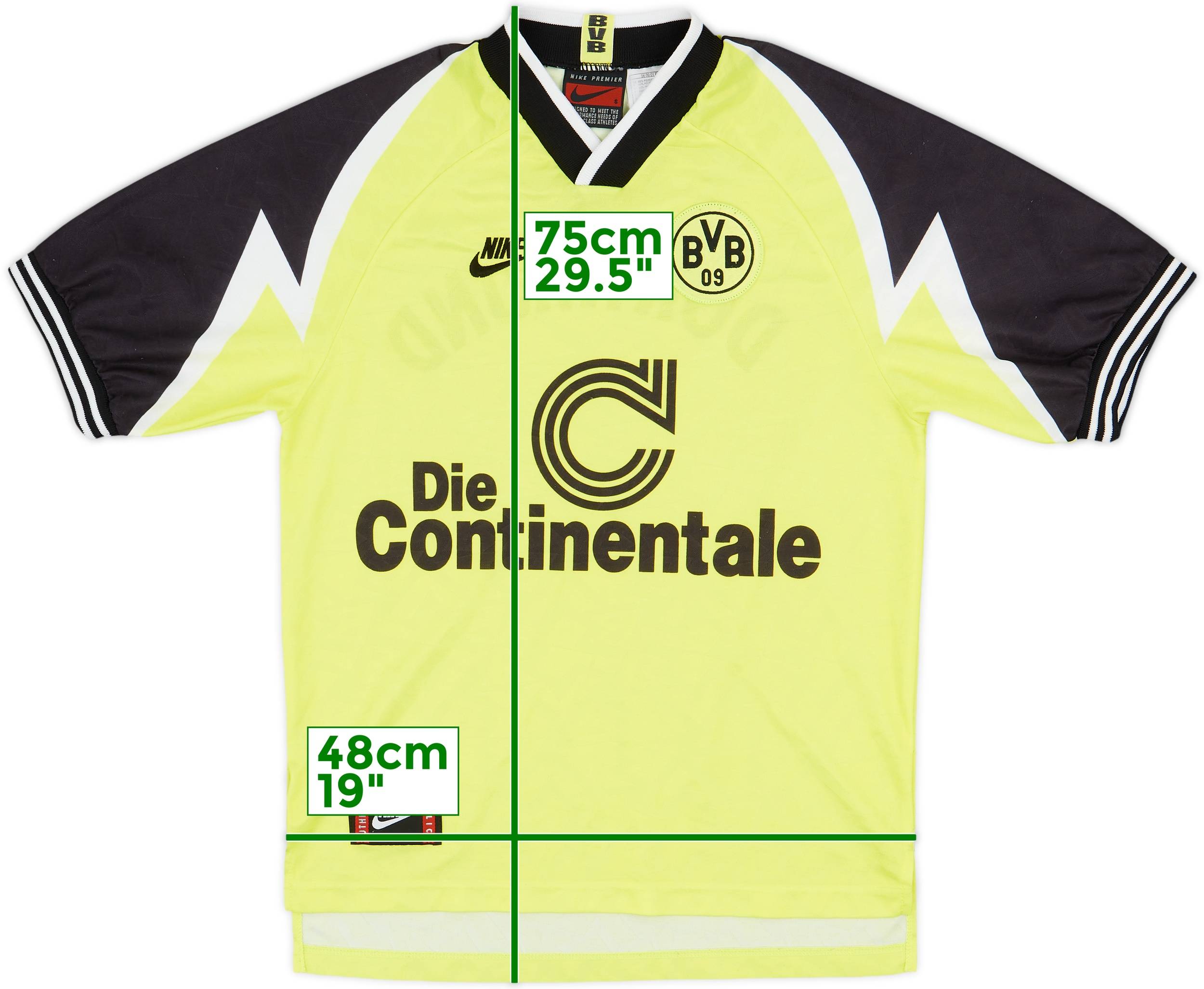 1995-96 Borussia Dortmund Home Shirt - 9/10 - (S)
