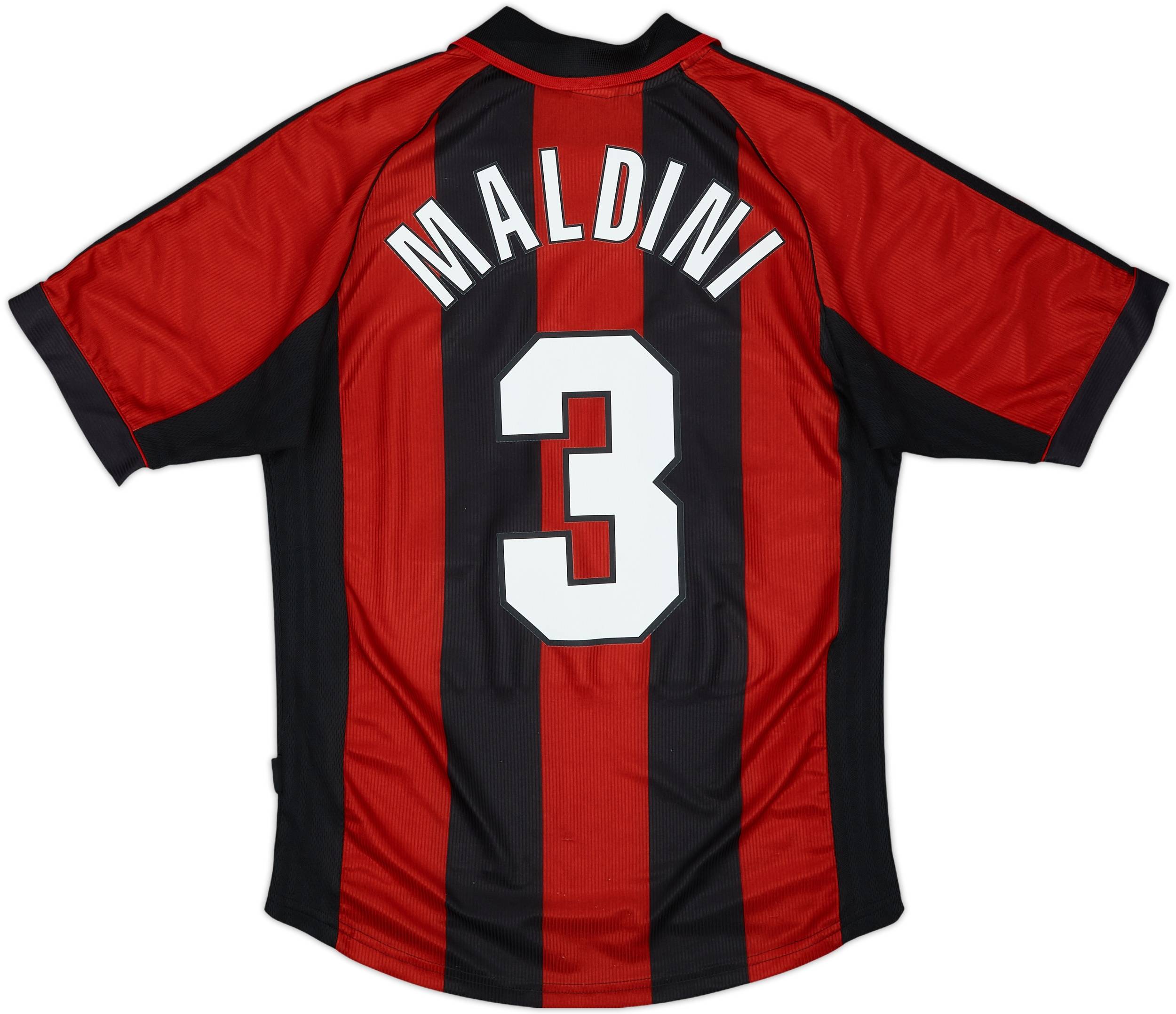 通販 激安 - #3 Maldini Shirt Home Milan AC 1998-00 7/10 (M) - ウェア