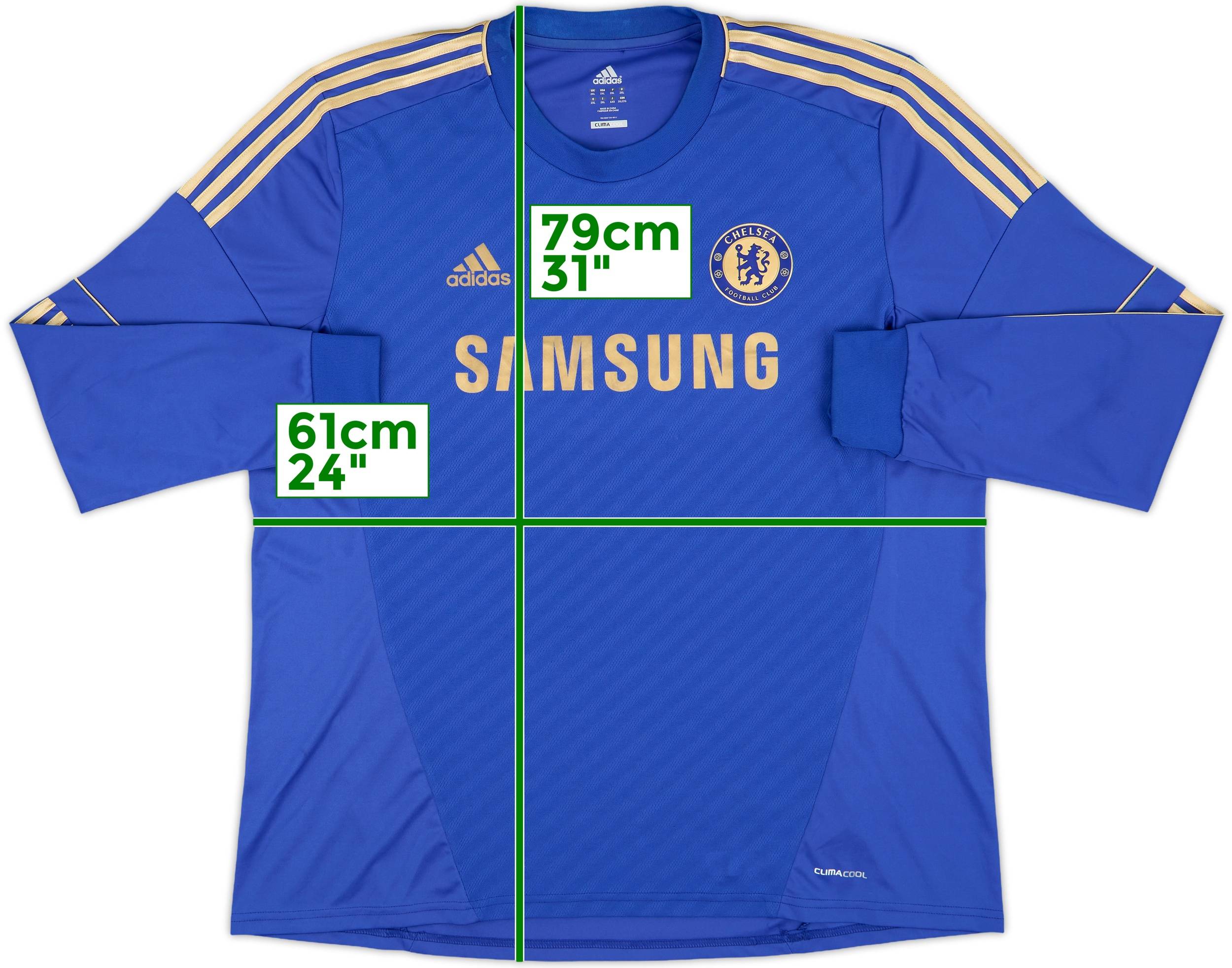 CHELSEA 2012 2013 HOME SHIRT JERSEY LONG SLEEVE ADIDAS