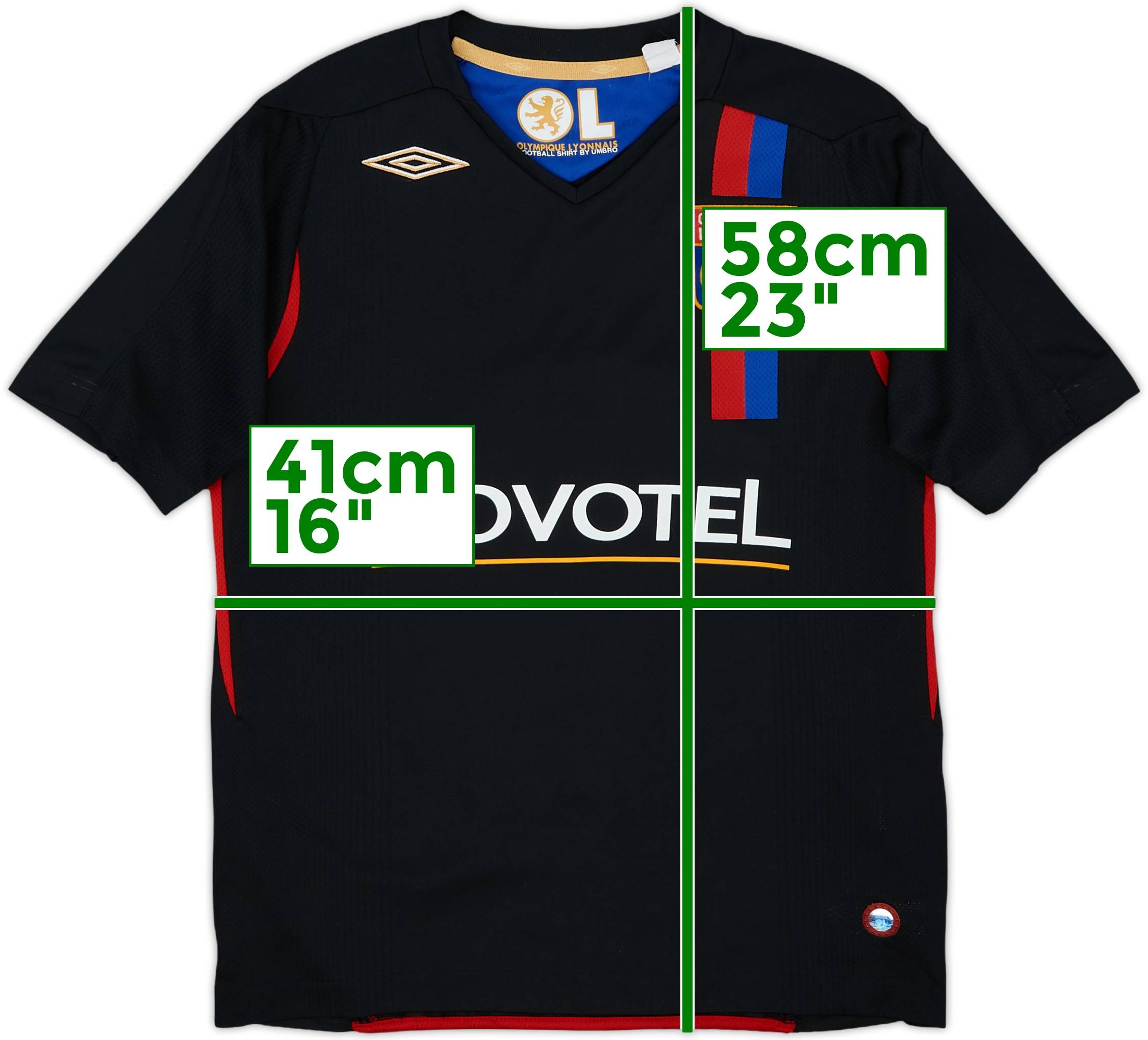 2007-08 Lyon Third Shirt Juninho #8 - 8/10 - (M.Boys)