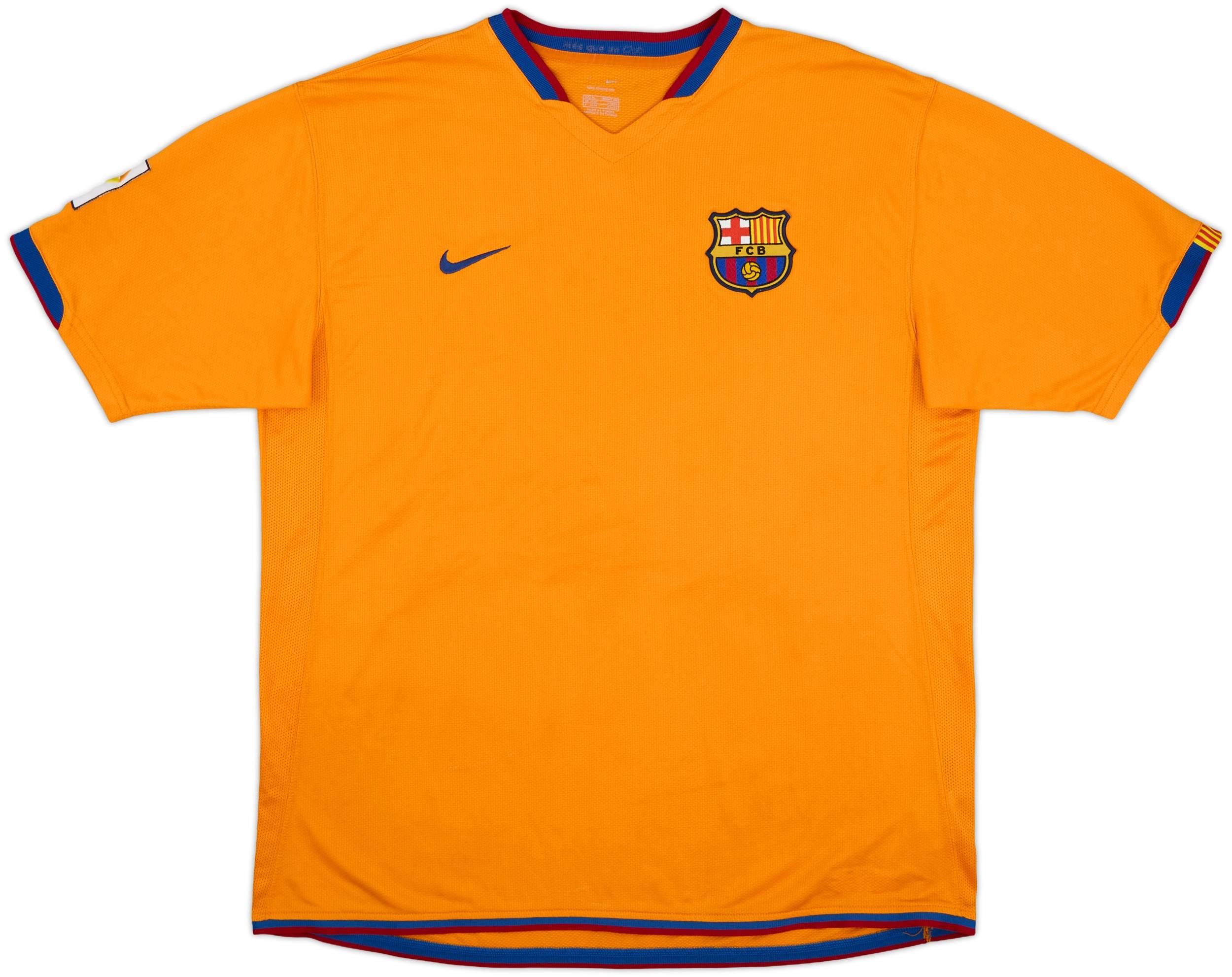 2006-08 Barcelona Away Shirt Ronaldinho #10 - 8/10 - (XL)