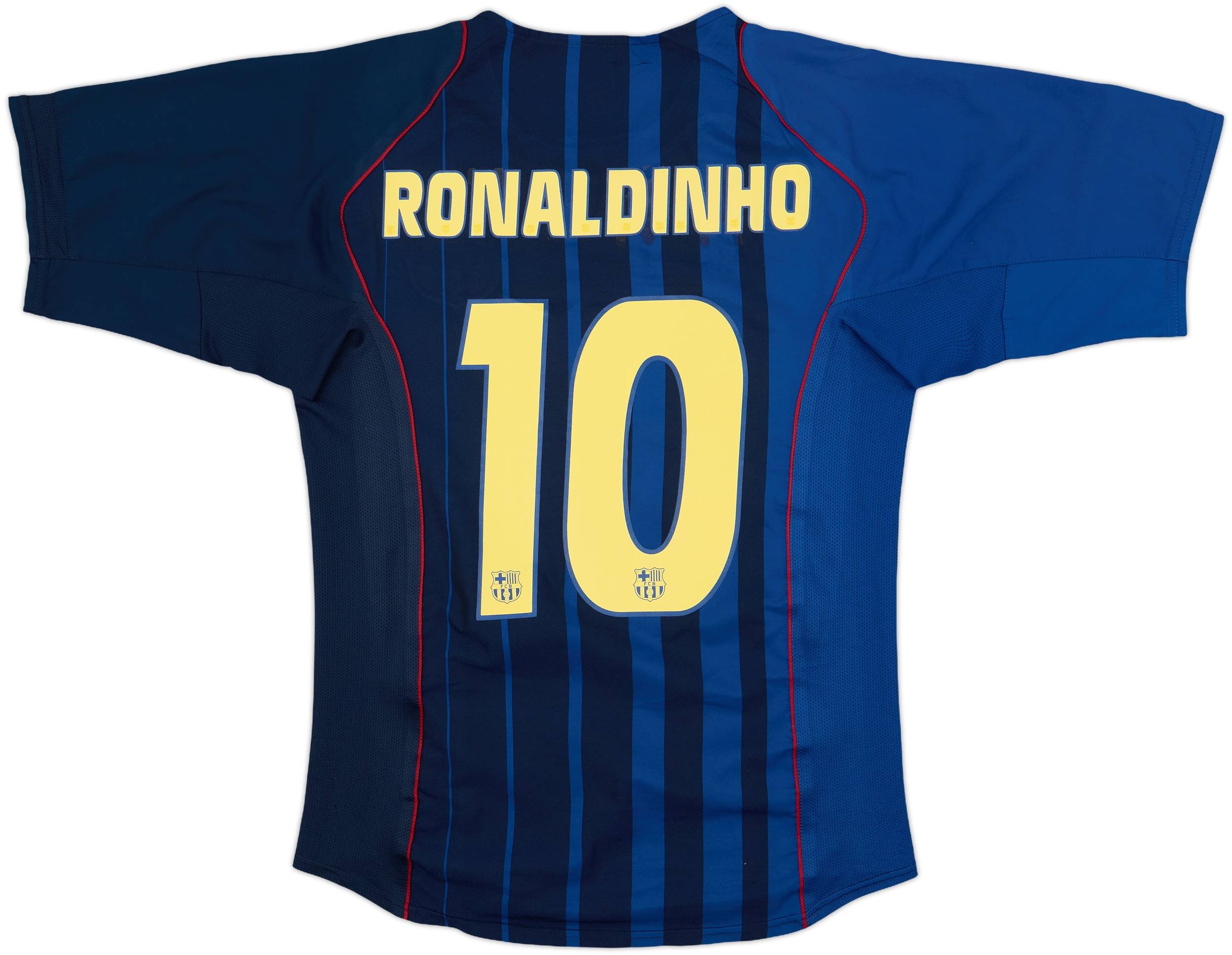 2004-05 Barcelona Away Shirt Ronaldinho #10 - 7/10 - (M)