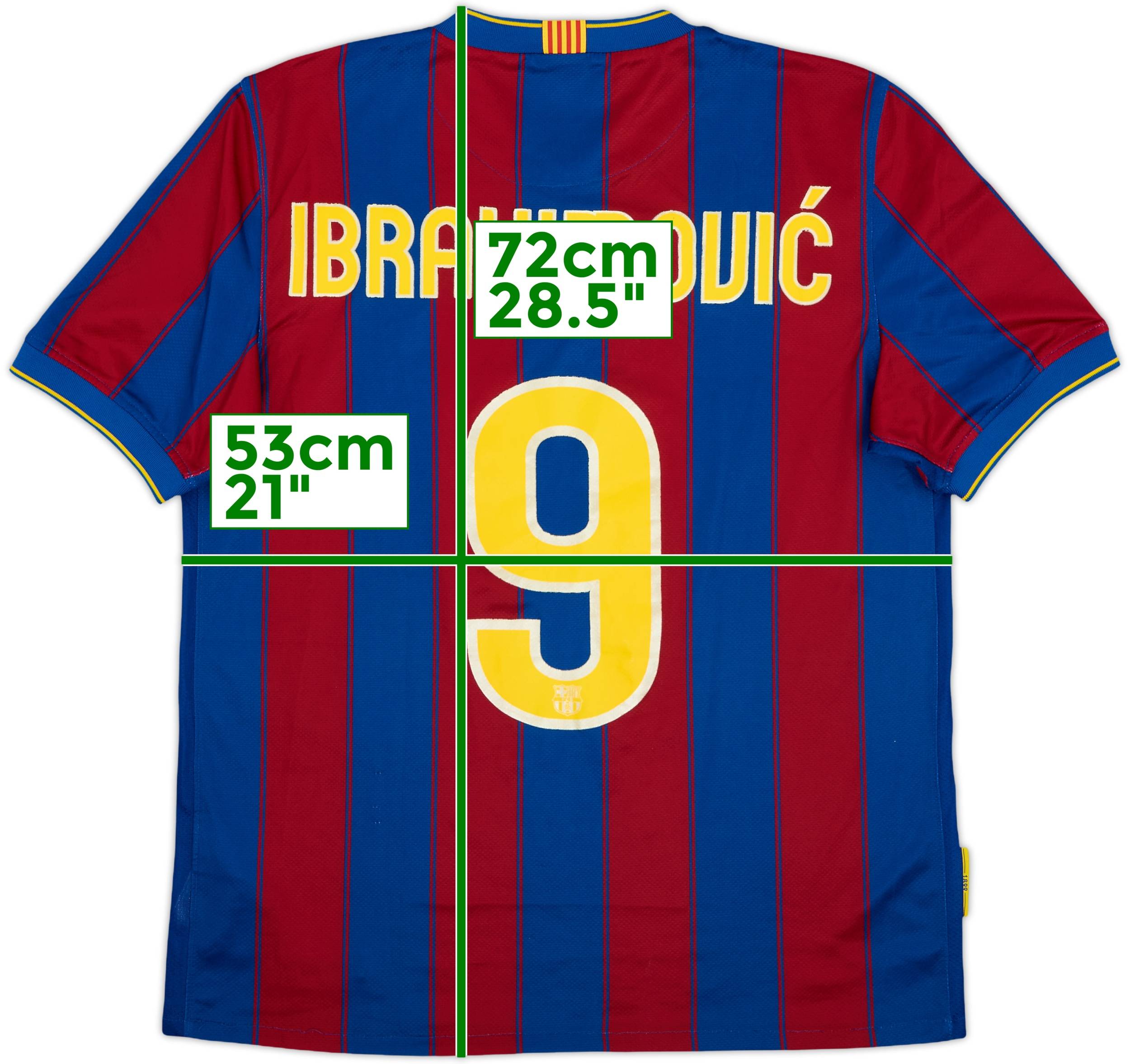 9 Zlatan Ibrahimovic Barcelona Nike 2009/10 Football Shirt