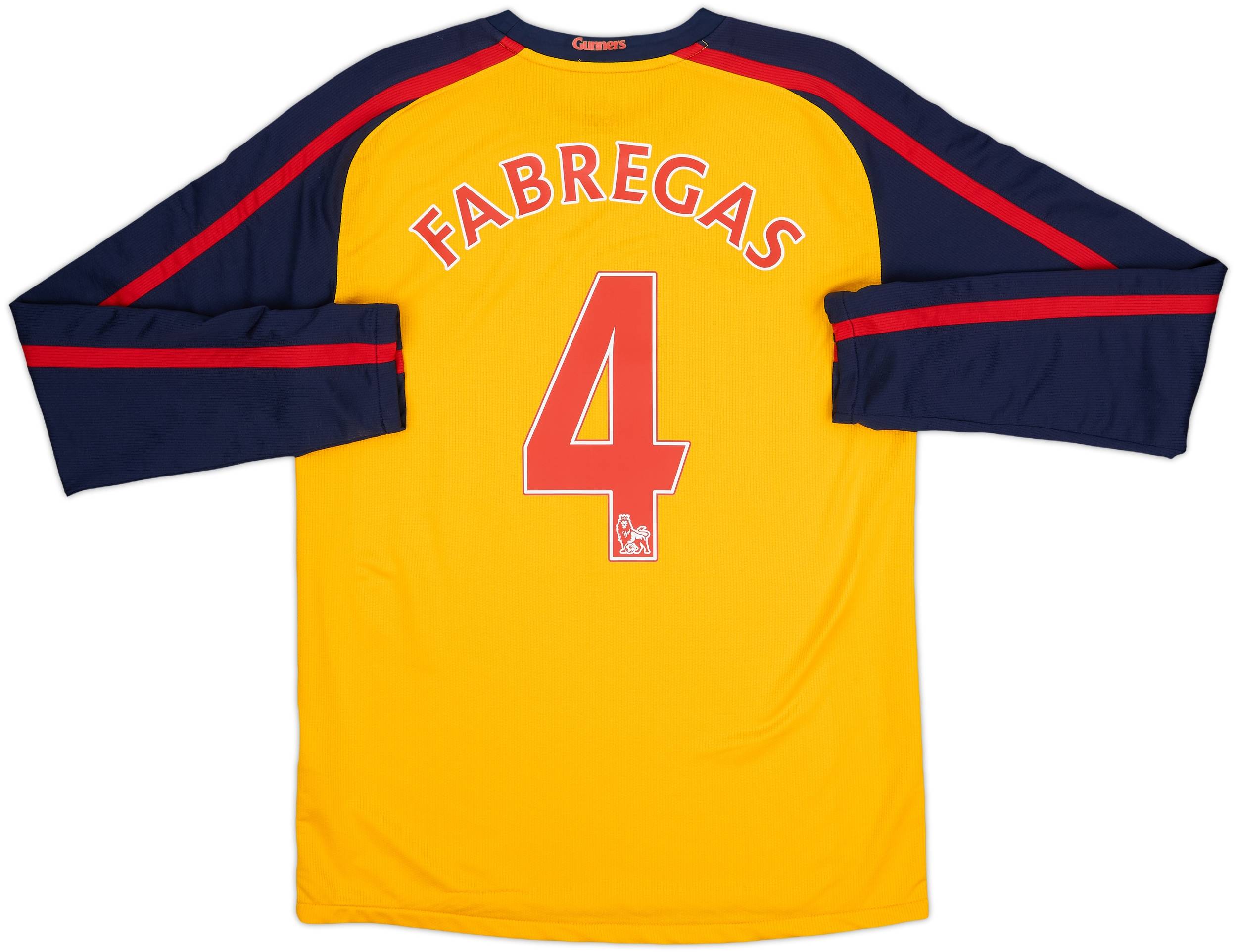 2008-09 Arsenal Away L/S Shirt Fabregas #4 - 8/10 - (S)