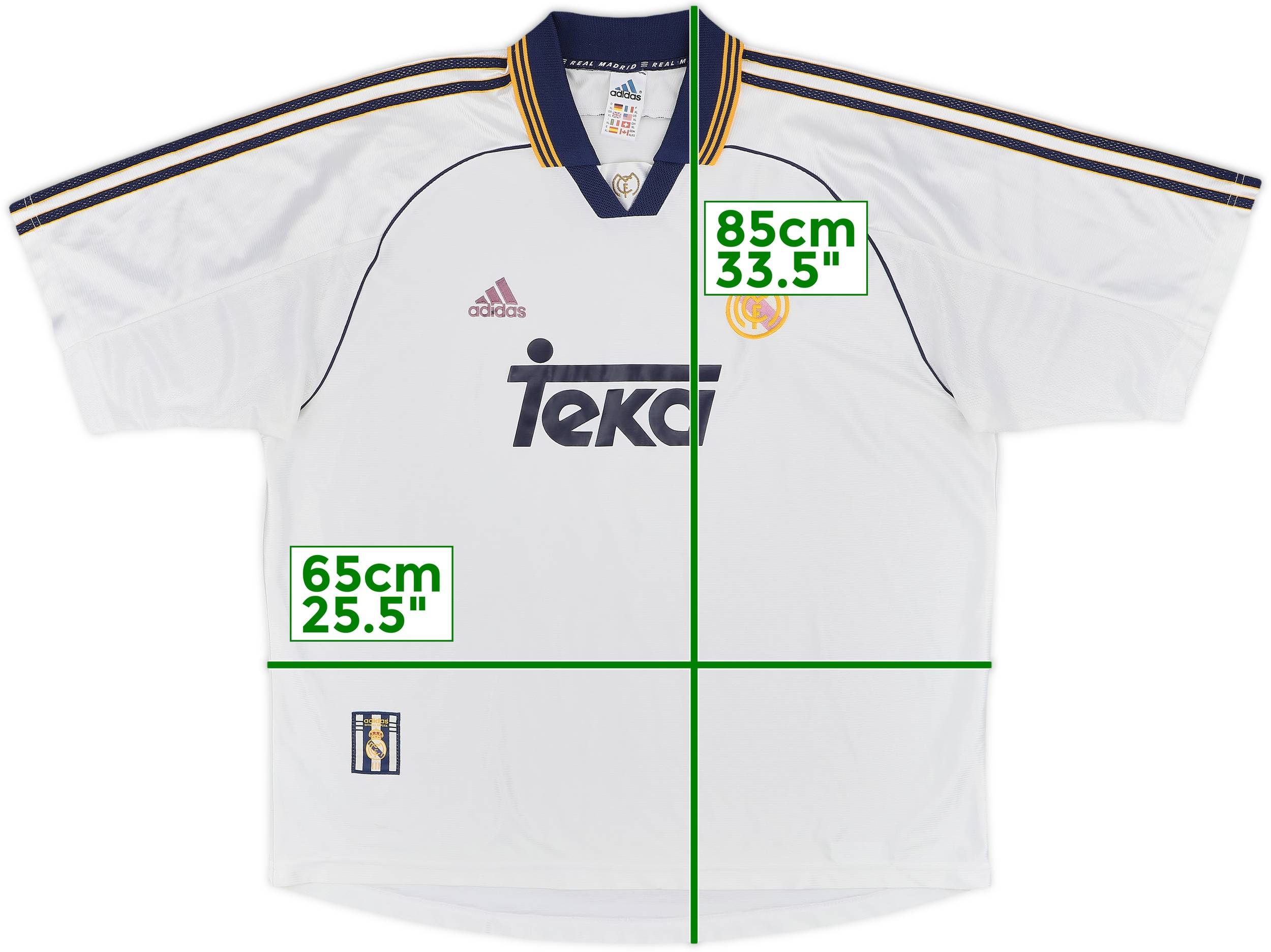 1998-00 Real Madrid Home Shirt - 4/10 - (S)