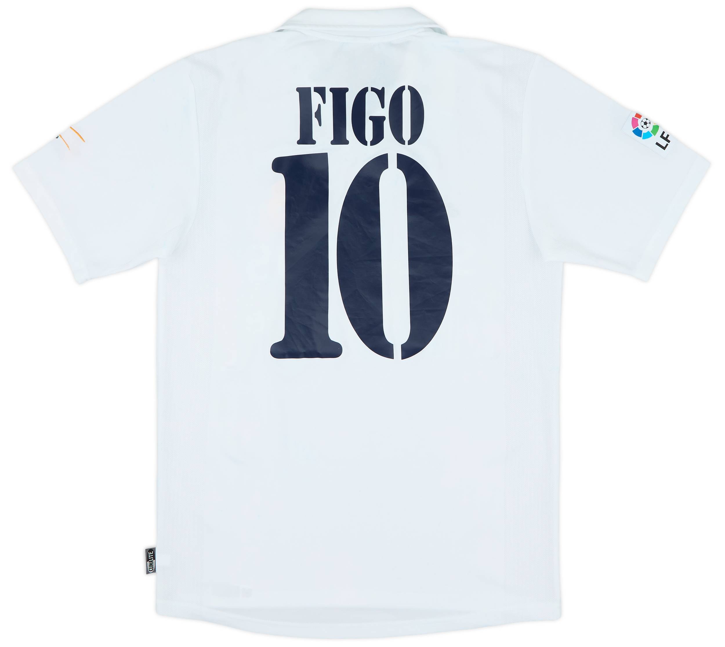スーパーセール 目玉商品 2002-03 Real Madrid Centenary Home Shirt Figo #10 - 7/10 - (S) ウェア