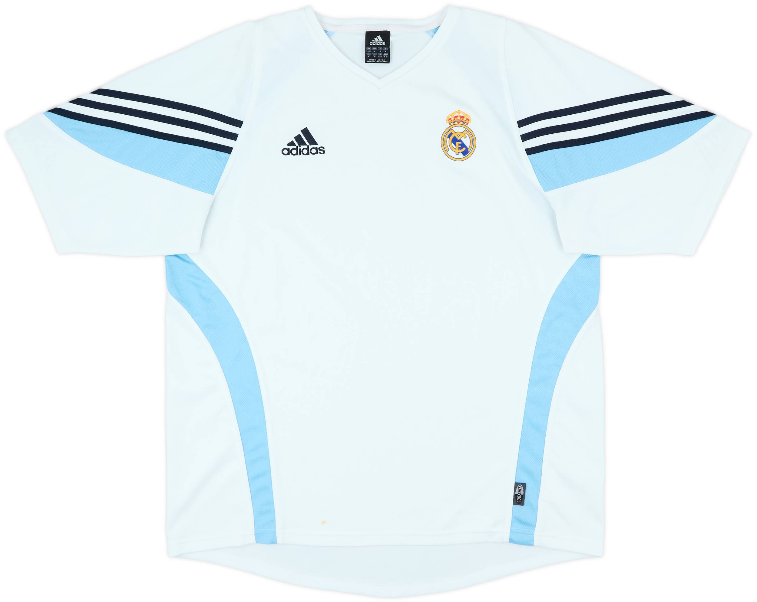 Adidas Real Madrid T-shirt Soccer Jersey White Woman Size M