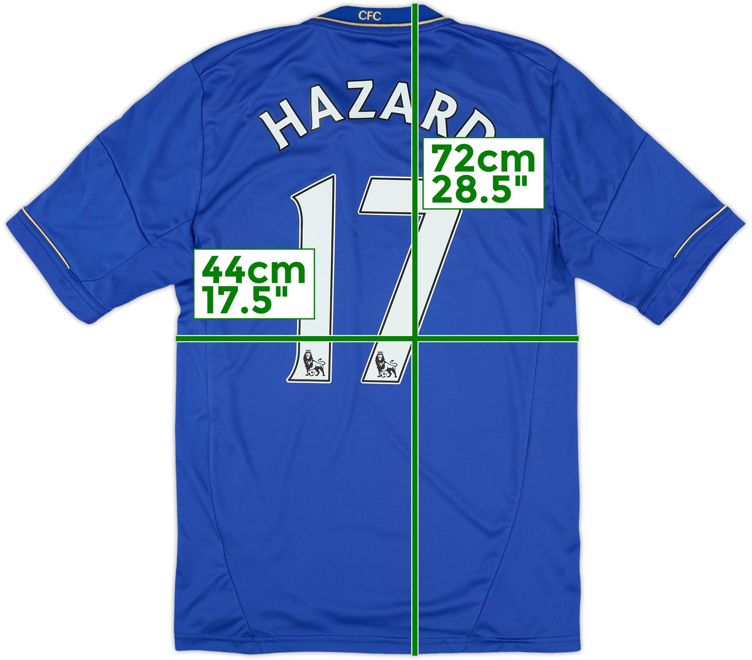 芸能人愛用 2012-13 Chelsea (S) - 9/10 - #17 Hazard Shirt Home ウェア