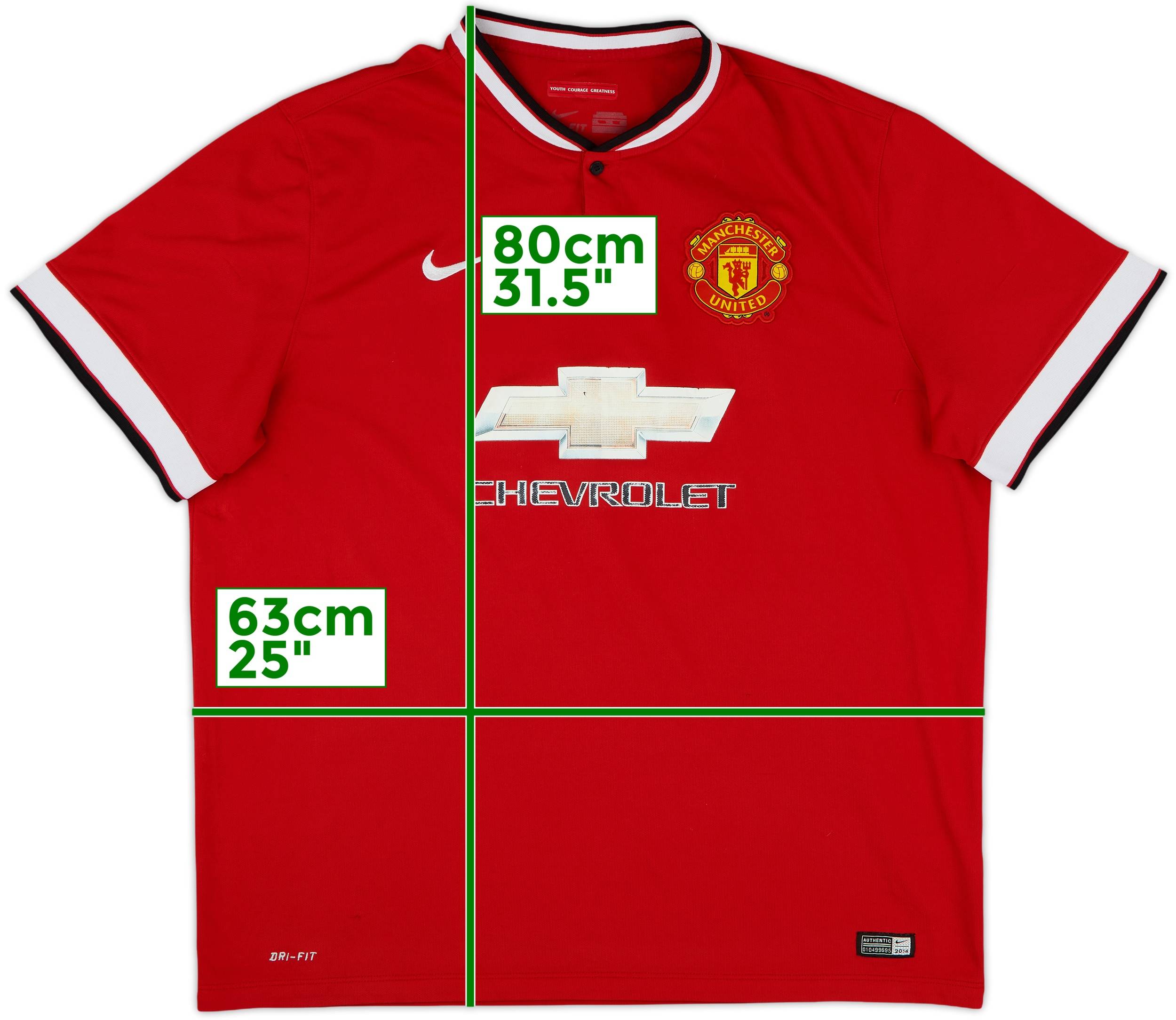 2014-15 Manchester United Home Shirt - 4/10 - (XXL)